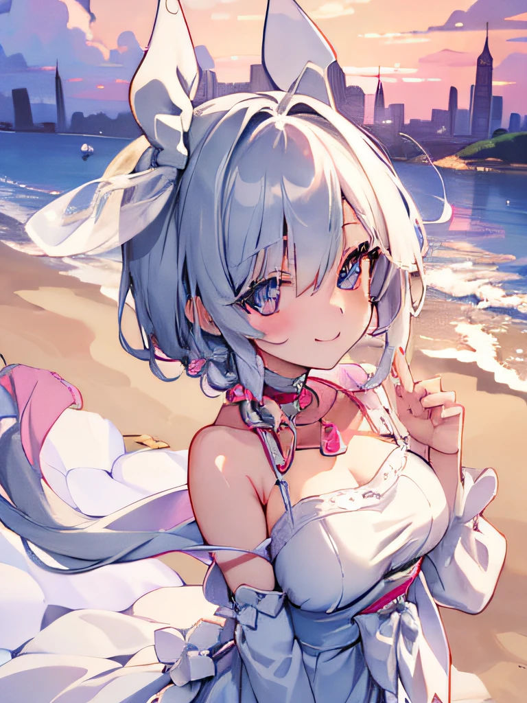 wearing a pink bikini, spread both legs apart wide, enhancing breasts, small breasts, ash long hair, beautiful detailed face, beautiful eyes and lips, masterpiece, 8K, photorealistic, vibrant colors, Exquisite, high quality, insanely Get used to it, Ultra-high resolution, high quality, beautiful face, Wet, Obscene pose, Accentuate your cleavage:1.5,Glowing Skin, Detail Skin,It gives me goosebumps, Lewd face