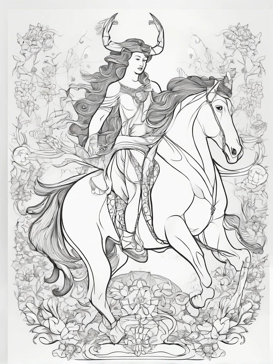 Centaur Madala coloring image