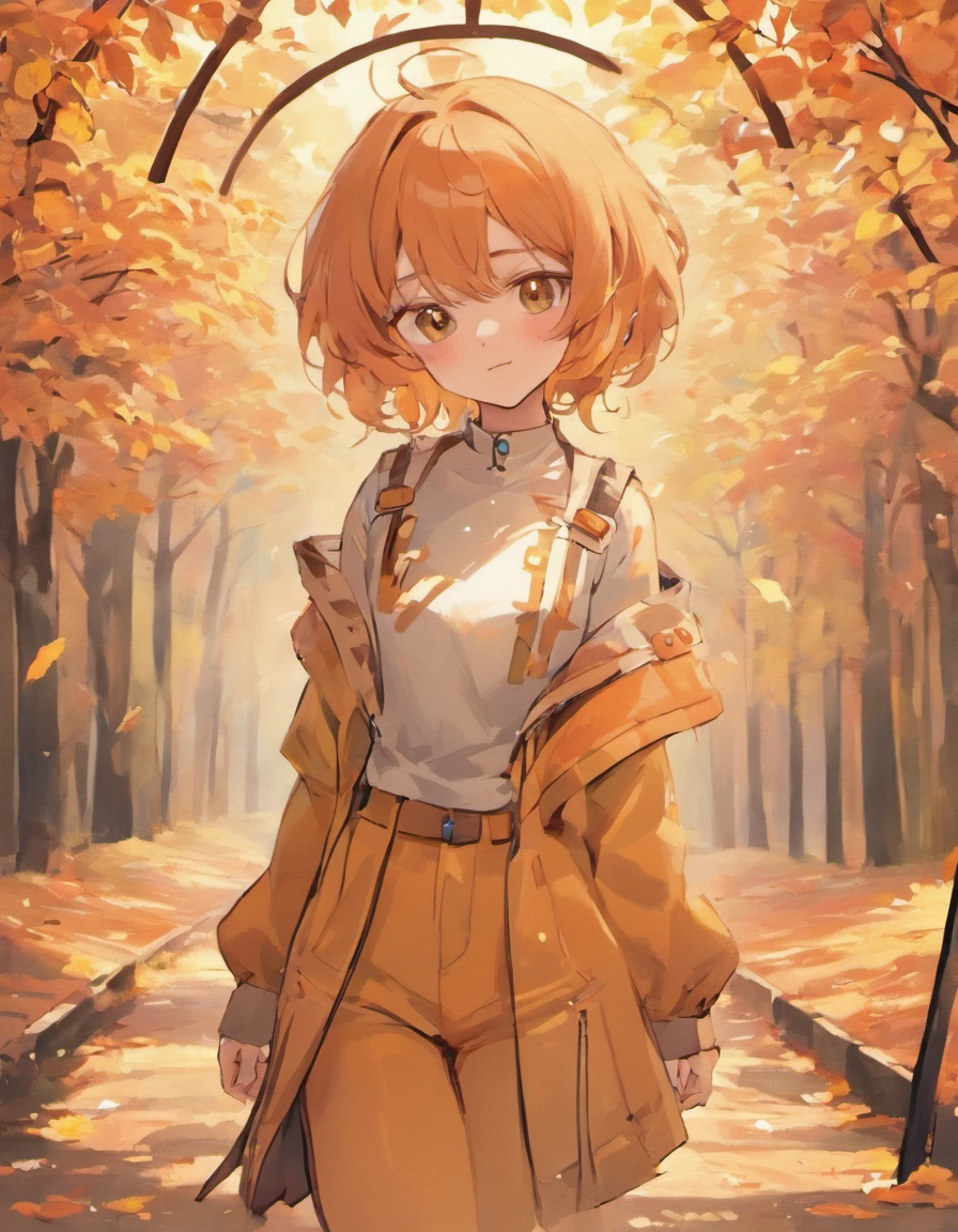 luva de caveira. Costume planning theme: autumn and winter return to dust，Estilo: Simplicidade urbana, estilo dinheiro velho, Reference mark TEME 2023. Moya Seoul 2023 cores: peach blossom, Amber brown, Detalhes laranja-amarelo: The top is smart，Casual breeches with loose straps，Material da camisa branca: linho, cotton, seda, Velo, Design frontal de corpo inteiro