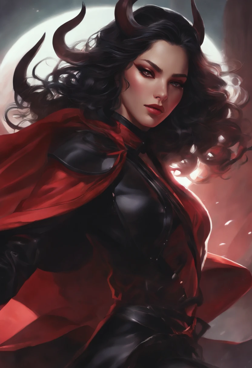 um close up de uma pessoa com uma roupa preta segurando um objeto brilhante, gama murata e Artgerm, Artgerm JSC, Artgerm extremamente detalhado, Directed by: Oliver Sin, por Yang J, jovem mago das sombras macho, cara bonito na arte demon slayer, anime em estilo fantasia, Artgerm. Anime illustration in combat with a woman in a black and red outfit with horns and a glowing halo, Artgerm extremamente detalhado, Modelo IG | Artgerm, estilo Artgerm, Artgerm JSC, estilo Artgerm, Artgerm. anime illustration, no estilo Artgerm, estilo de Artgerm, em estilo de Artgerm