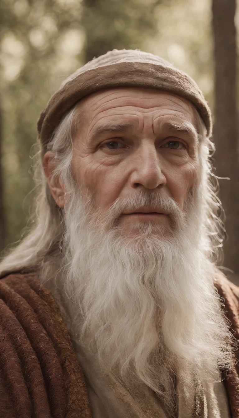 3 Old men, long white beard, prophet Methuselah, biblicalphotorealistic, 8k, Super Detail, accurate, best quality.