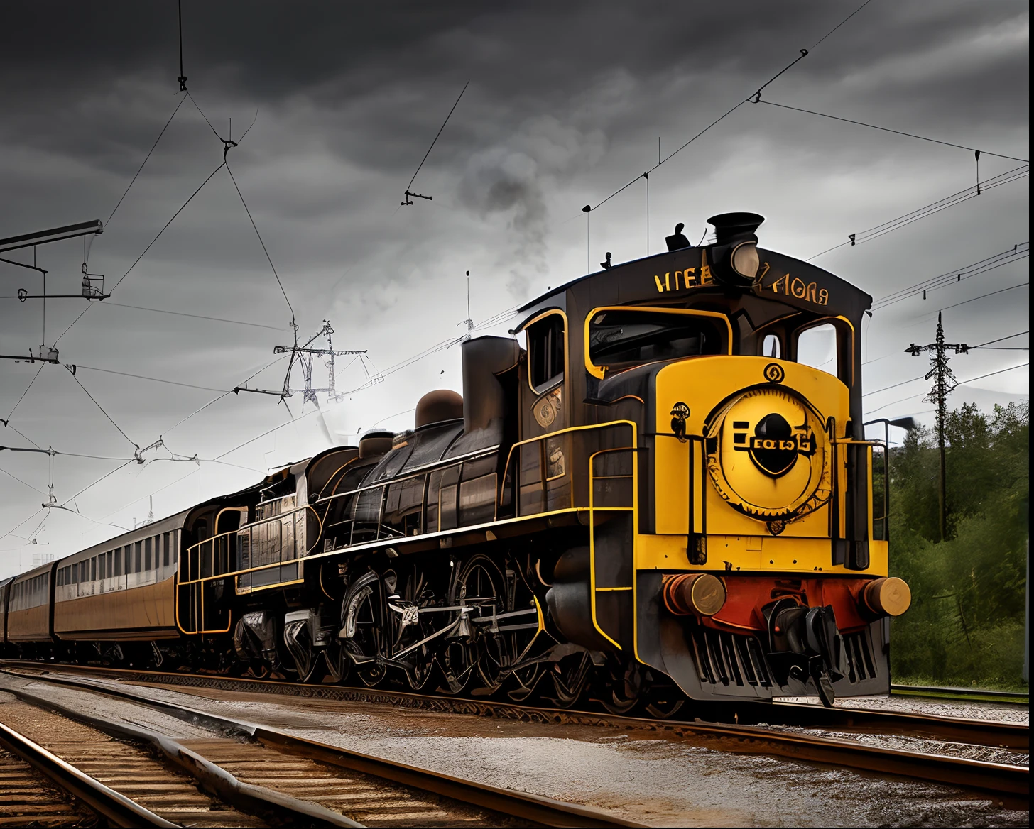 Hate valve, steampunk, train