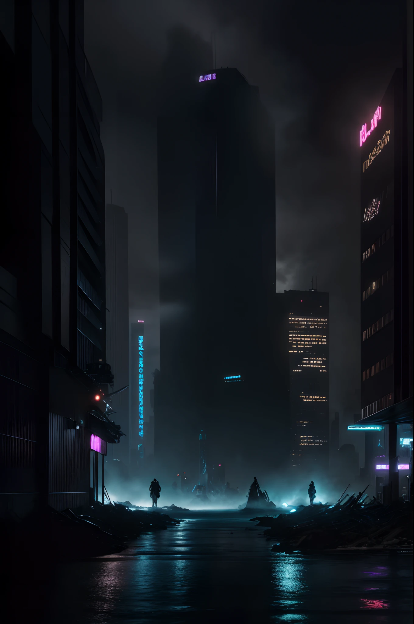 (futuristic city, cyberpunk, violence, decadence, futuristic society, ocean):(best quality,4k,8k,highres,masterpiece:1.2),ultra-detailed,(realistic,photorealistic,photo-realistic:1.37),HDR,UHD,studio lighting,ultra-fine painting,sharp focus,physically-based rendering,extreme detail description,professional,vivid colors,bokeh,portraits,landscape,horror,anime,sci-fi,photography,concept artists,neon lights,dystopian,advanced technology,gritty atmosphere,high-rise buildings,blurred reflections,glowing skyscrapers,drone-filled sky,overpopulation,crime-ridden streets,dilapidated infrastructure,flickering holograms,elegant decay,floating vehicles,futuristic fashion,ocean waves crashing against city walls,underwater transportation,eerie silence,ominous clouds gathering,purple and blue color palette,intermittent electric sparks,dark alleyways filled with smoke,heavily augmented individuals,hovering surveillance drones,torrential rain pouring down,digital billboards displaying advertisements,clashing sounds of machinery and sirens,high-tech weaponry,shadows cast by towering skyscrapers,hidden underground societies,artificial intelligence controlling every aspect of life,imposing government structures,glitched interfaces and holographic interfaces,hoards of people moving in unison,expressions of despair and rebellion,bioluminescent sea creatures illuminating the depths of the ocean,cybernetic enhancements shining under neon lights,imposing structures jutting out of the ocean,reflective surfaces mirroring the futuristic cityscape,burning wreckage of destroyed vehicles,revolutionary graffiti on decaying walls,silhouettes of figures disappearing into the foggy ocean horizon.