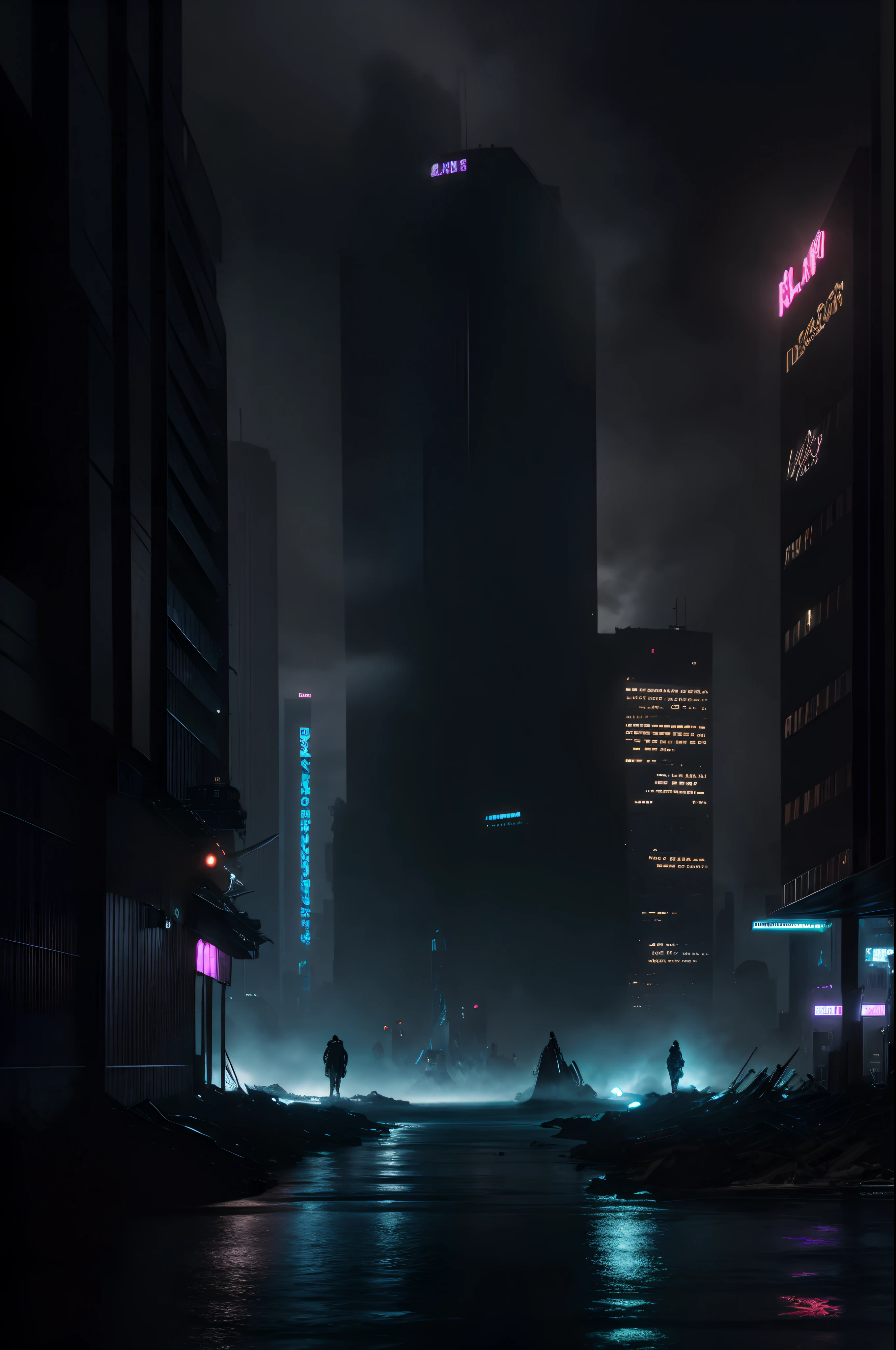 (futuristic city, cyberpunk, violence, decadence, futuristic society, ocean):(best quality,4k,8k,highres,masterpiece:1.2),ultra-detailed,(realistic,photorealistic,photo-realistic:1.37),HDR,UHD,studio lighting,ultra-fine painting,sharp focus,physically-based rendering,extreme detail description,professional,vivid colors,bokeh,portraits,landscape,horror,anime,sci-fi,photography,concept artists,neon lights,dystopian,advanced technology,gritty atmosphere,high-rise buildings,blurred reflections,glowing skyscrapers,drone-filled sky,overpopulation,crime-ridden streets,dilapidated infrastructure,flickering holograms,elegant decay,floating vehicles,futuristic fashion,ocean waves crashing against city walls,underwater transportation,eerie silence,ominous clouds gathering,purple and blue color palette,intermittent electric sparks,dark alleyways filled with smoke,heavily augmented individuals,hovering surveillance drones,torrential rain pouring down,digital billboards displaying advertisements,clashing sounds of machinery and sirens,high-tech weaponry,shadows cast by towering skyscrapers,hidden underground societies,artificial intelligence controlling every aspect of life,imposing government structures,glitched interfaces and holographic interfaces,hoards of people moving in unison,expressions of despair and rebellion,bioluminescent sea creatures illuminating the depths of the ocean,cybernetic enhancements shining under neon lights,imposing structures jutting out of the ocean,reflective surfaces mirroring the futuristic cityscape,burning wreckage of destroyed vehicles,revolutionary graffiti on decaying walls,silhouettes of figures disappearing into the foggy ocean horizon.