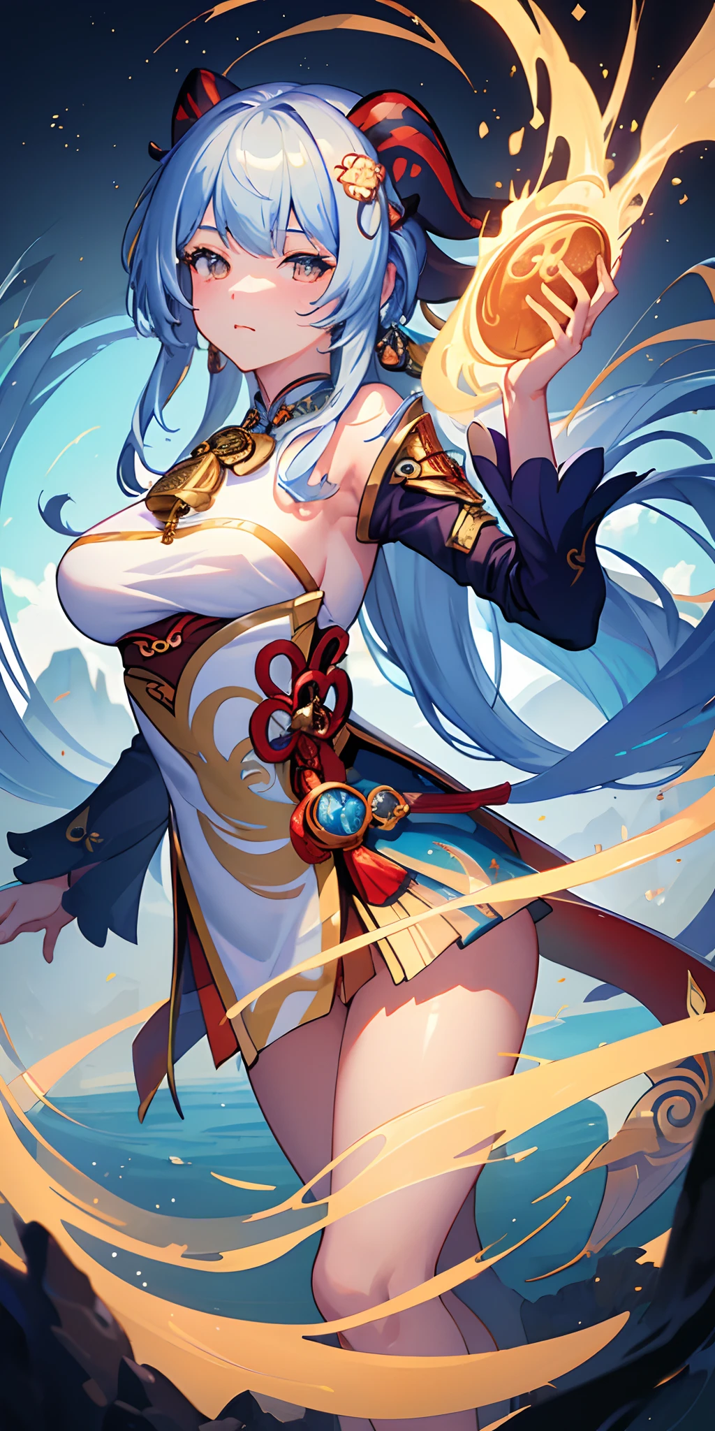 ((masterpiece:1.2, best quality)), ultra detailed, Ultra-precise depiction, Ultra-detailed depiction, (zentangle:1.2), (dynamic pose), (abstract background:1.5), (treditional dress:1.2), short platinum blonde, 1lady, wide hips, big tits, (shiny skin), many colors, upper body, (from above), short hair, blonde, big tits, hands down, upper body, closeup, stained glass backround, rose backround
