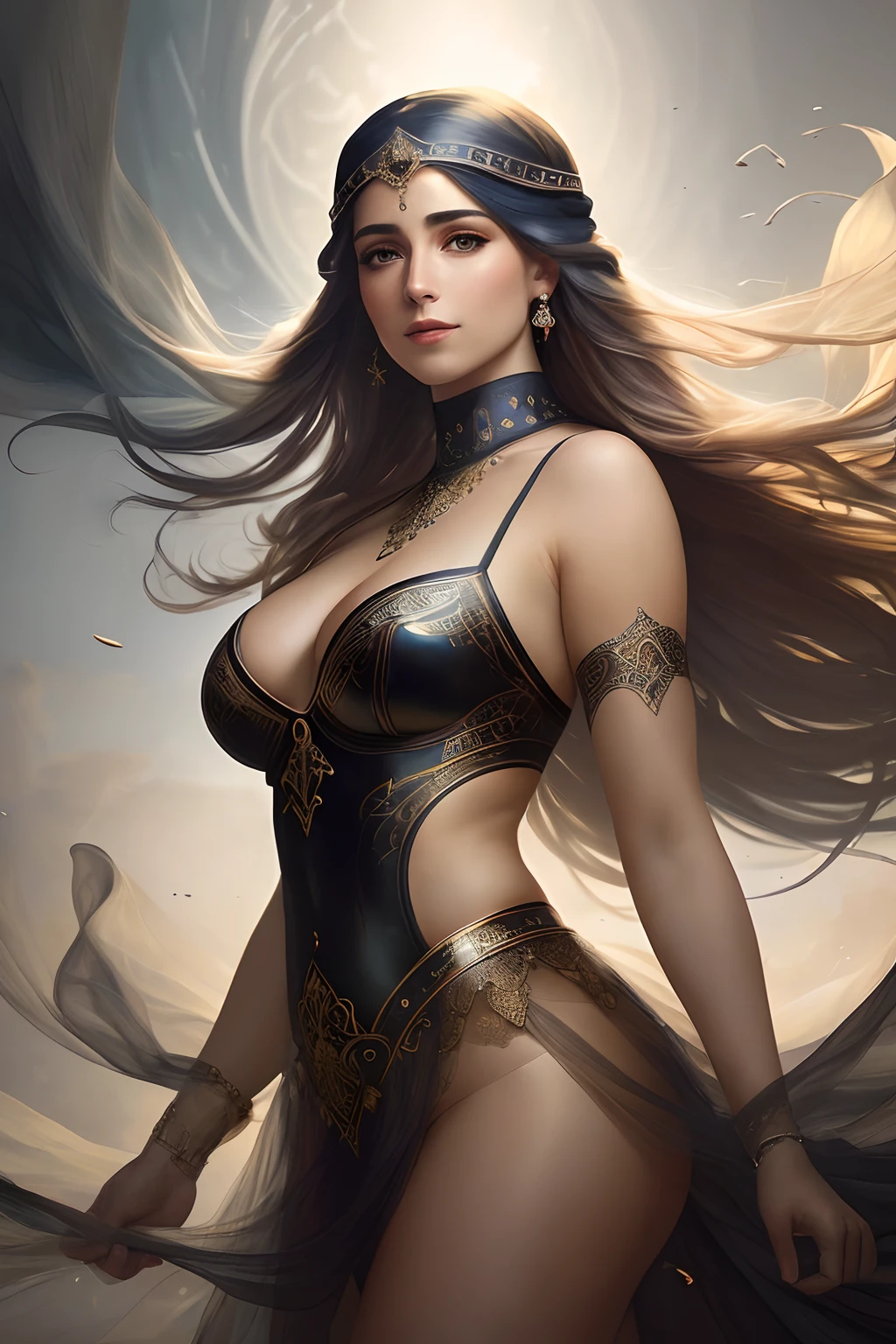 (((Pintura realista))), (((ISIS )), ((ISIS)), (cuerpo completo: 1.6), (Amazing glamour)) Mujer en el Festival del Renacimiento, ((Rostro perfectamente femenino)), (+colorido cabello largo ondulado), (+Brilla con pecas brillantes), (brillar), con vestido fluido, intrincado, 8k, Altamente detallado, volumetric illumination, Pintura digital, intenso, foco nítido, (Artgerm y Rutkowski y Alphonse Mucha)), (Fabric simulation) , (viento), CGSociety, good anatomy, Great lighting, Subsoil Scatter, Galardonado, Obra maestra, (Texturas perfectas para la piel)), ((realista)), (Estilo-Sylvamagic: 0.6)