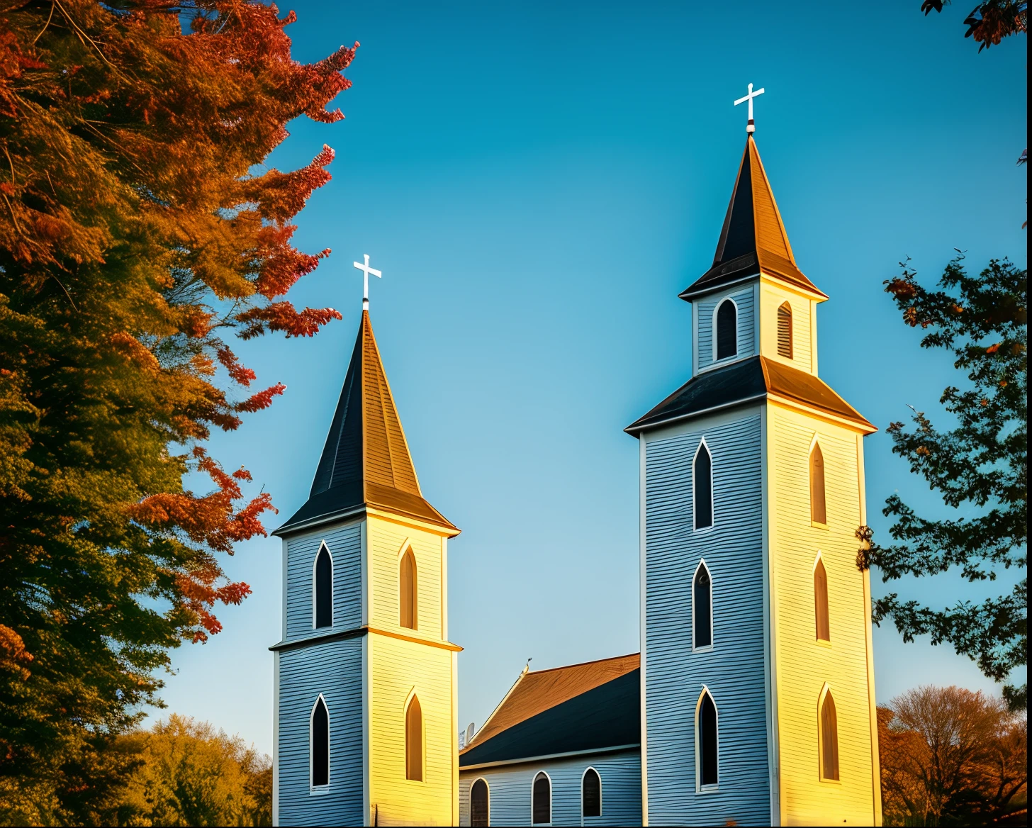 Church with a steeple