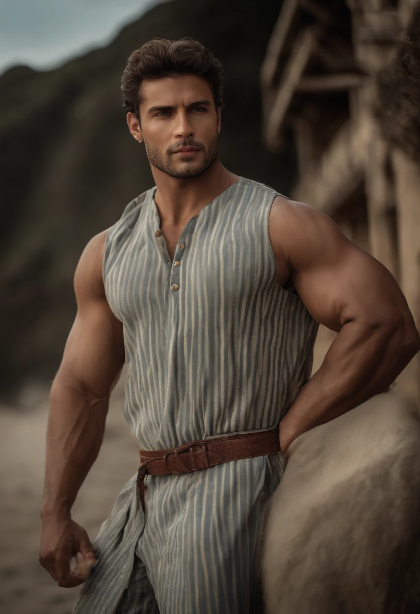 Homem brasileiro bonito, 27 anos, 171 de altura, 96 quilos, 1% de gordura, corpo simetricamente musculoso perfeito, peito musculoso, Beautiful oval and symmetrical face, cabelo curto, Head-to-toe open-plan image. vestido casualmente, Strolling in Calsadão de Ipanema, foto, obra-prima, realista, realismo, fotorrealismo, alto contraste, Trending photorealistic digital art in Artstation 8k HD high definition detailed realistic, detalhado, textura da pele, hiper detalhado, textura de pele realista, armadura, melhor qualidade, ultra alta res, (fotorrealista: 1.4),, alta resolução, detalhado, foto crua, Sharp Re, by Lee Jeffries Nikon D850 film Stock Photography 4 Kodak Portra 400 camera F1.6 Lens Rich Colors Hyper Realistic Texture Dramatic Texture UnrealEngine Trend in ArtStation CineStill 800.