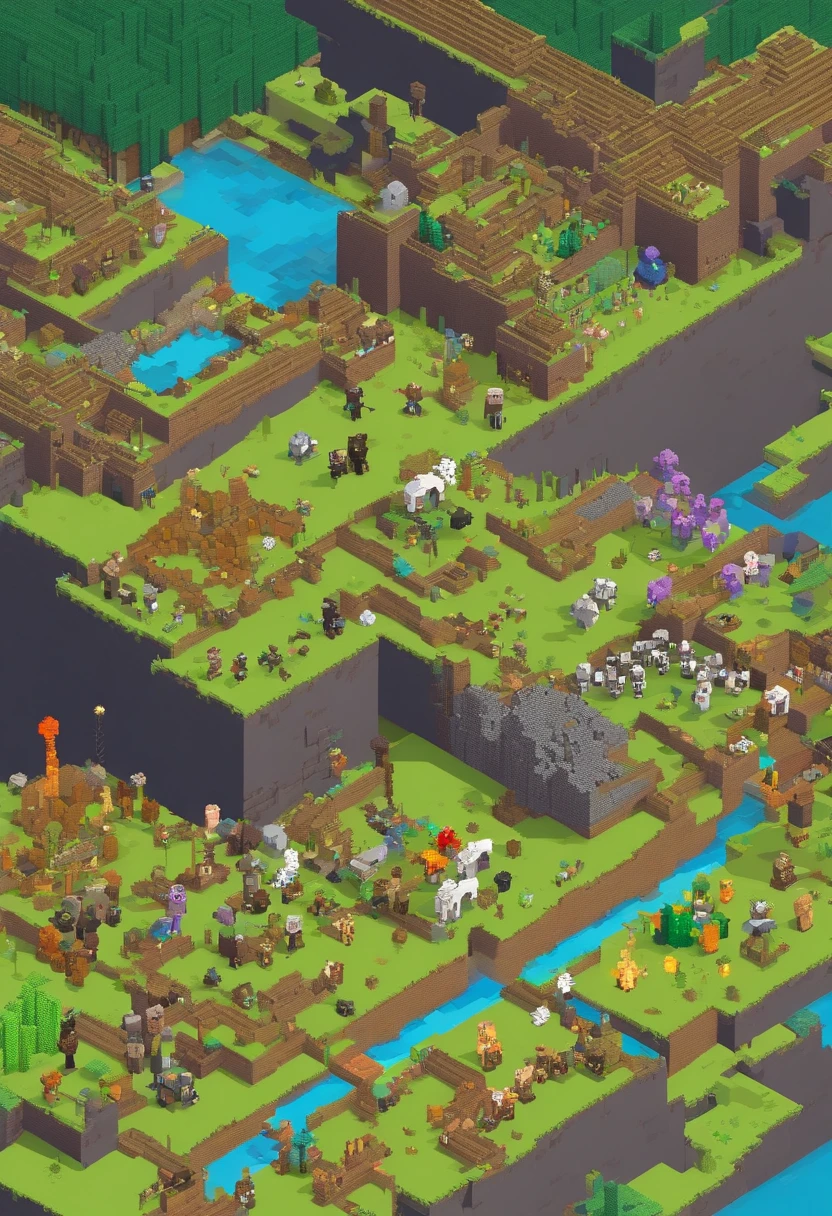 War, epic, thousands of players, cinematic, players vs mobs, thousands of mobs