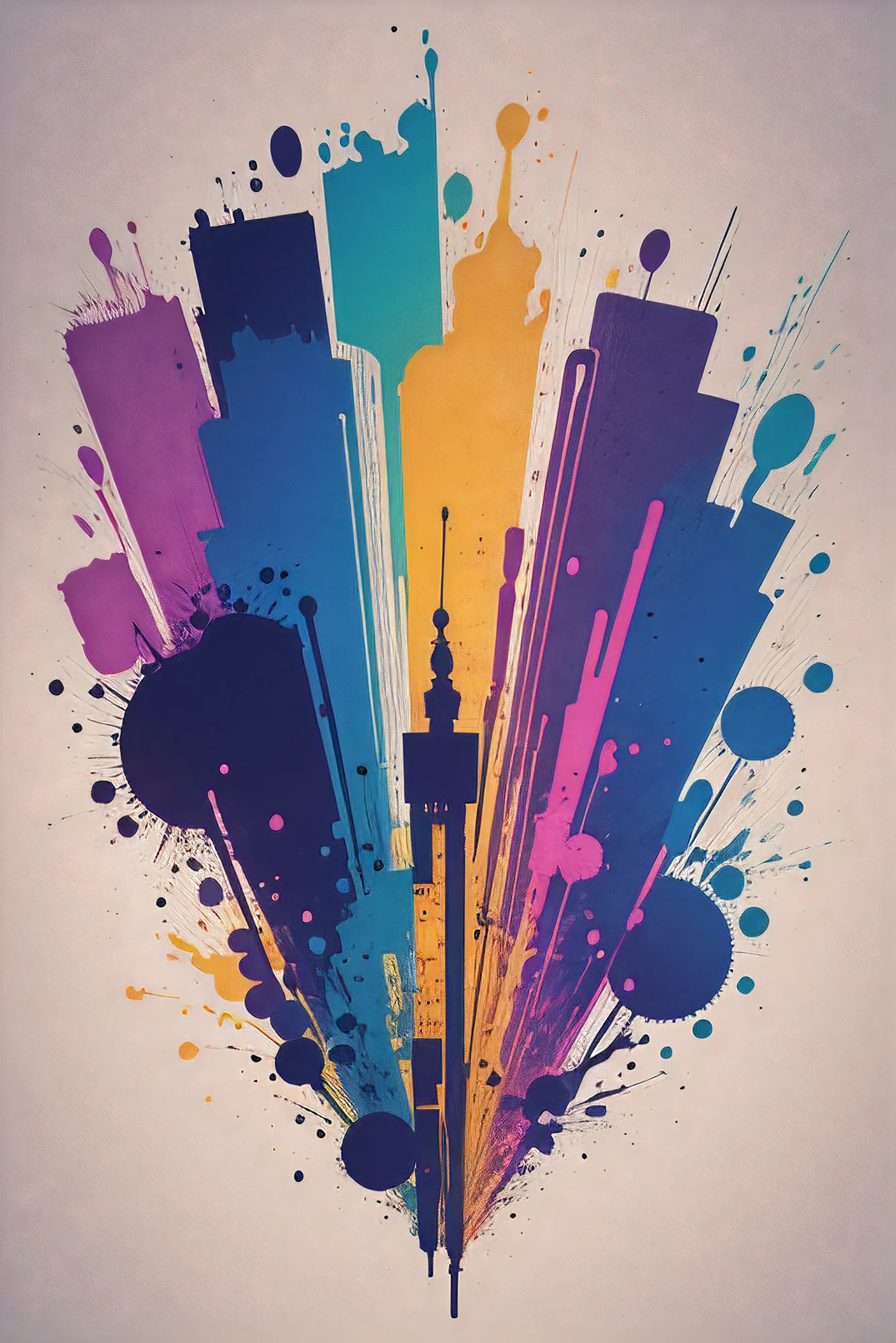 Crie uma imagem moderna que traga elementos da musica jazz e com uma influencia Disco Music. The image must not contain a human figure or characters, pode conter piano, trumpes, deve ser abstrata, com cores pasteis e paleta pantone, deve ter movimento, Be classic, but modern and up-to-date. Ink and brush strokes can be used. Pensar que o publico alvo sao pessoas de 40+