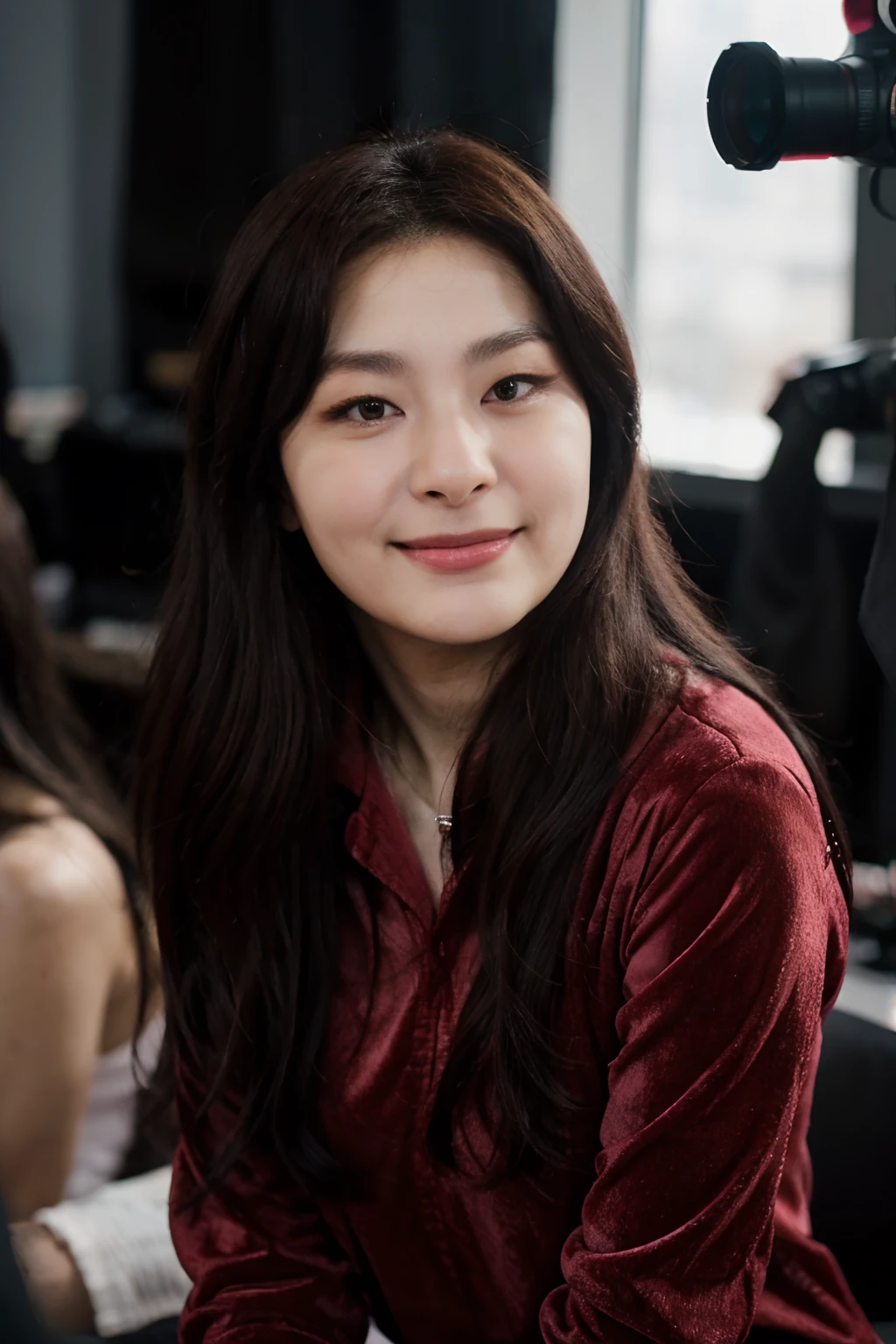 RAW Photo, 35mm Lens, Aperture F1.4, seulgi, Kang Seulgi, Red Velvet, casual stylish clothes,l cute smile, studio lighting, UHD, absurdres