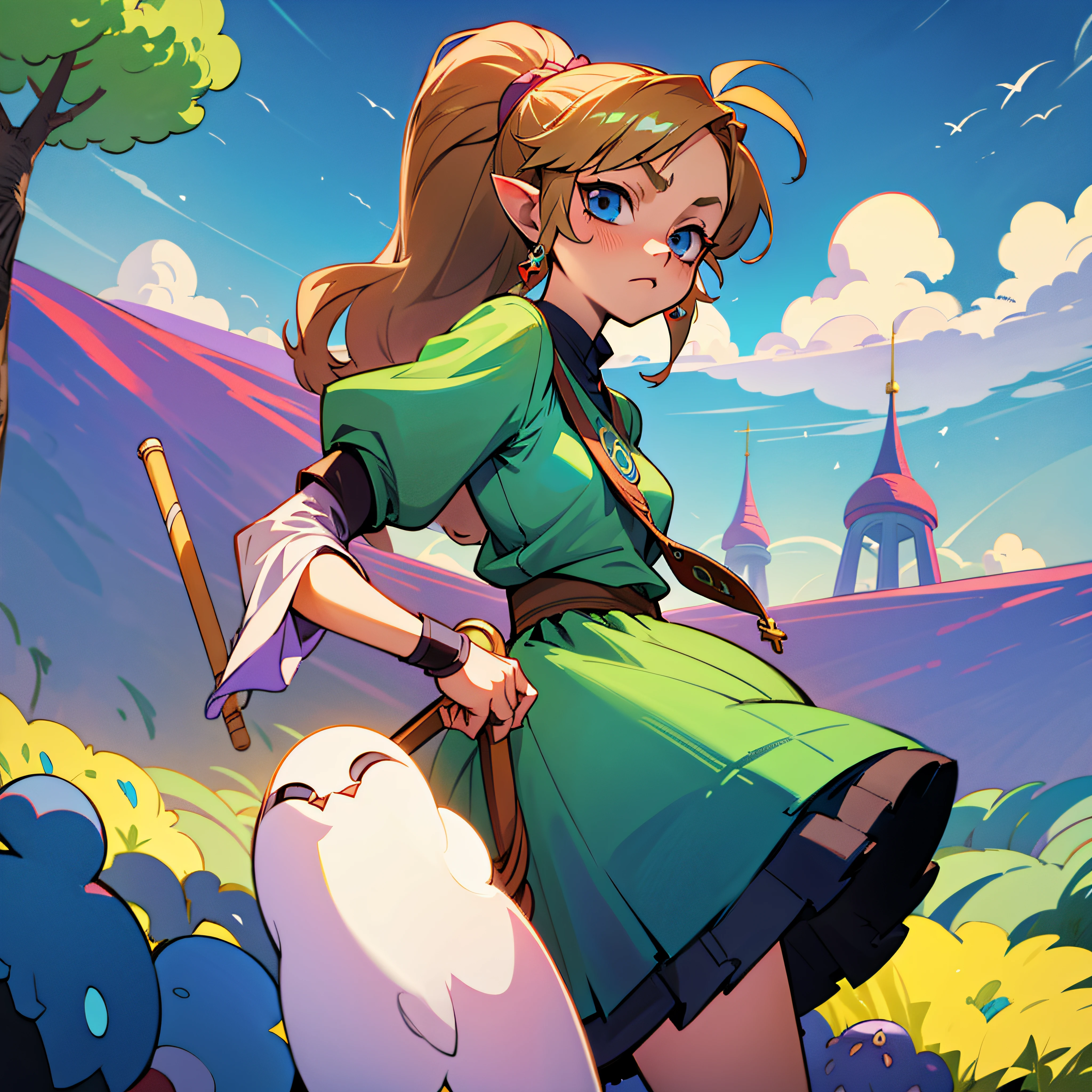 masutepiece, best_quality, 1girl in, Solo, princess zelda, Nintendo, The Legend of Zelda, Albuu --auto