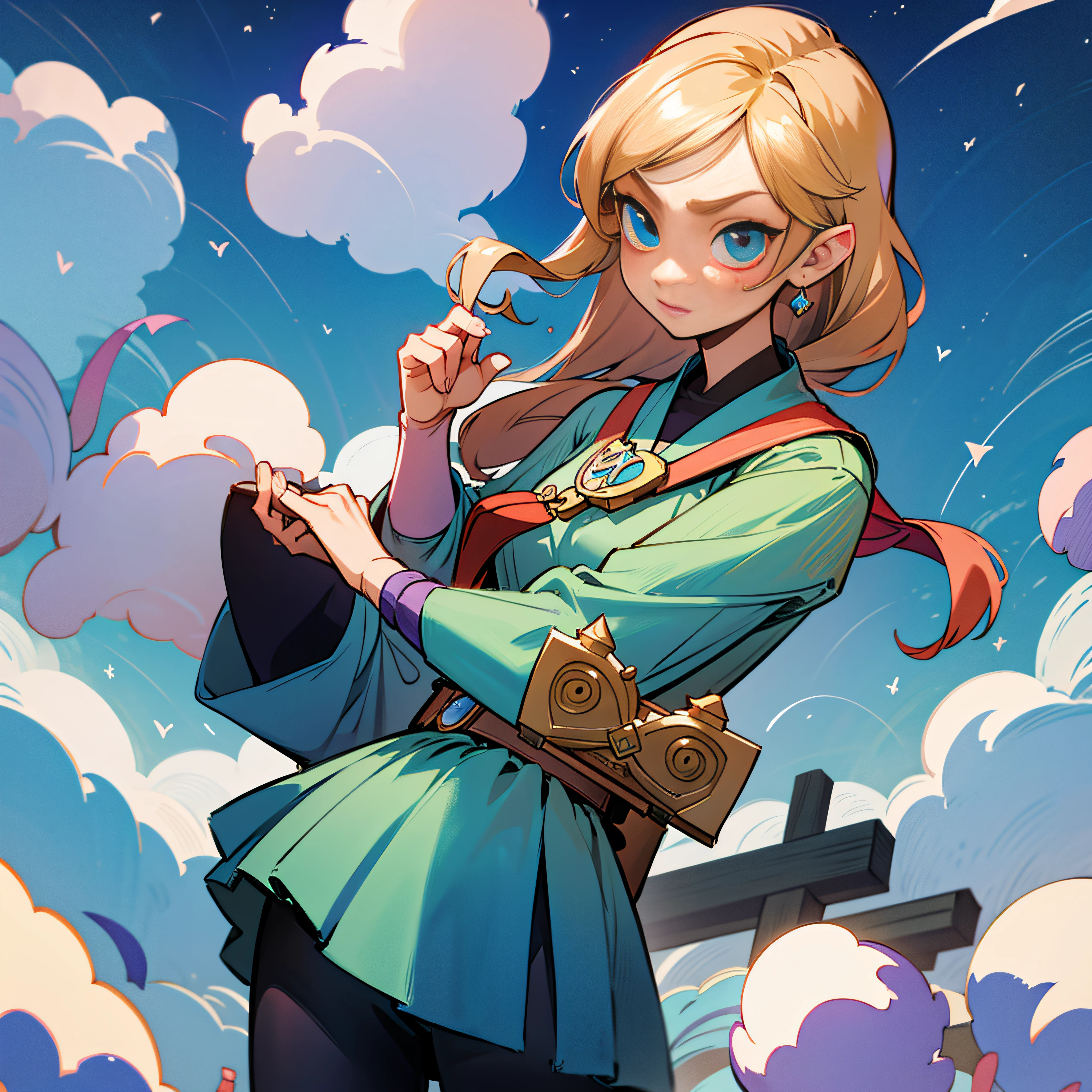 masutepiece, best_quality, 1girl in, Solo, princess zelda, Nintendo, The Legend of Zelda, Albuu --auto