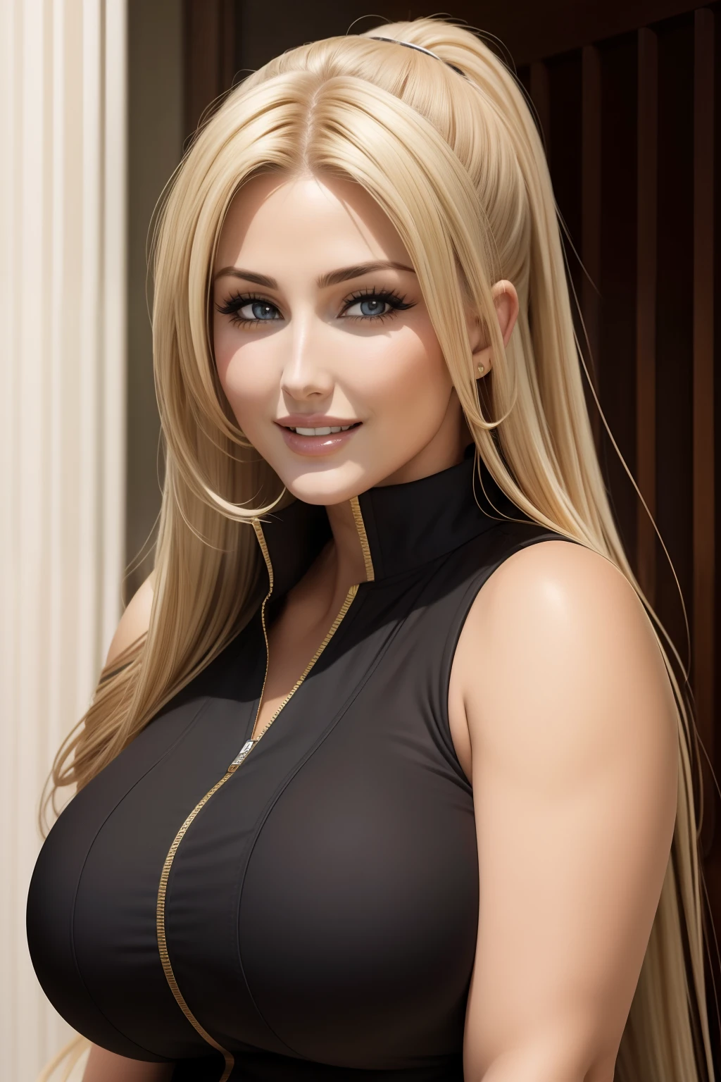 lucy pinder, smiling, face portrait, Tsunade
