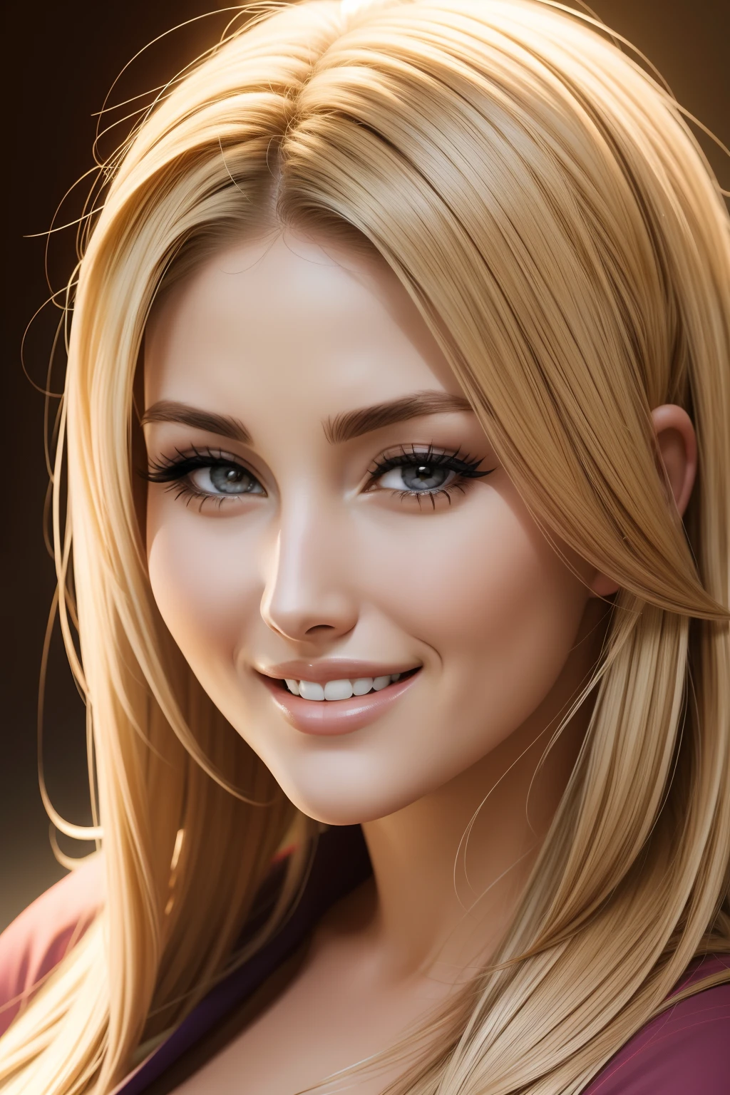 lucy pinder, face portrait, smiling, Tsunade