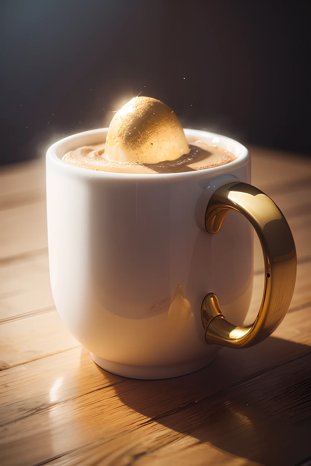 Caneca dourada