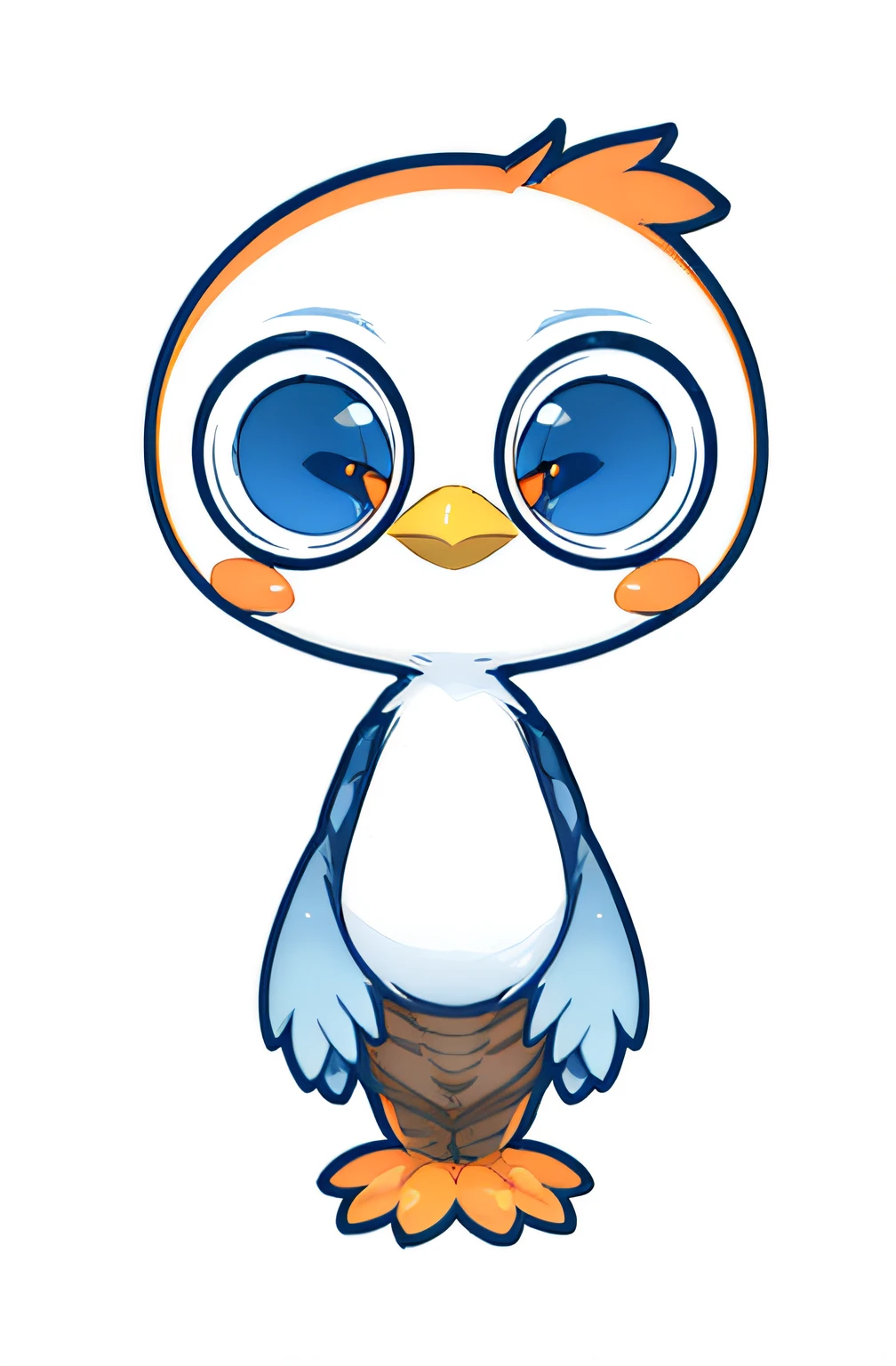 (Daisaku),(Extreme),(ultra - detailed),(Vene:1.6),(1 cartoon bird:1.8),rays of sunshine,adolable,full bodyesbian,Orange,(big headed:1.6),The bird,ssmile,having fun,ln the forest,The tree,Orange color,Blurred,(A detailed face),(blue colored eyes),3Drenderingof