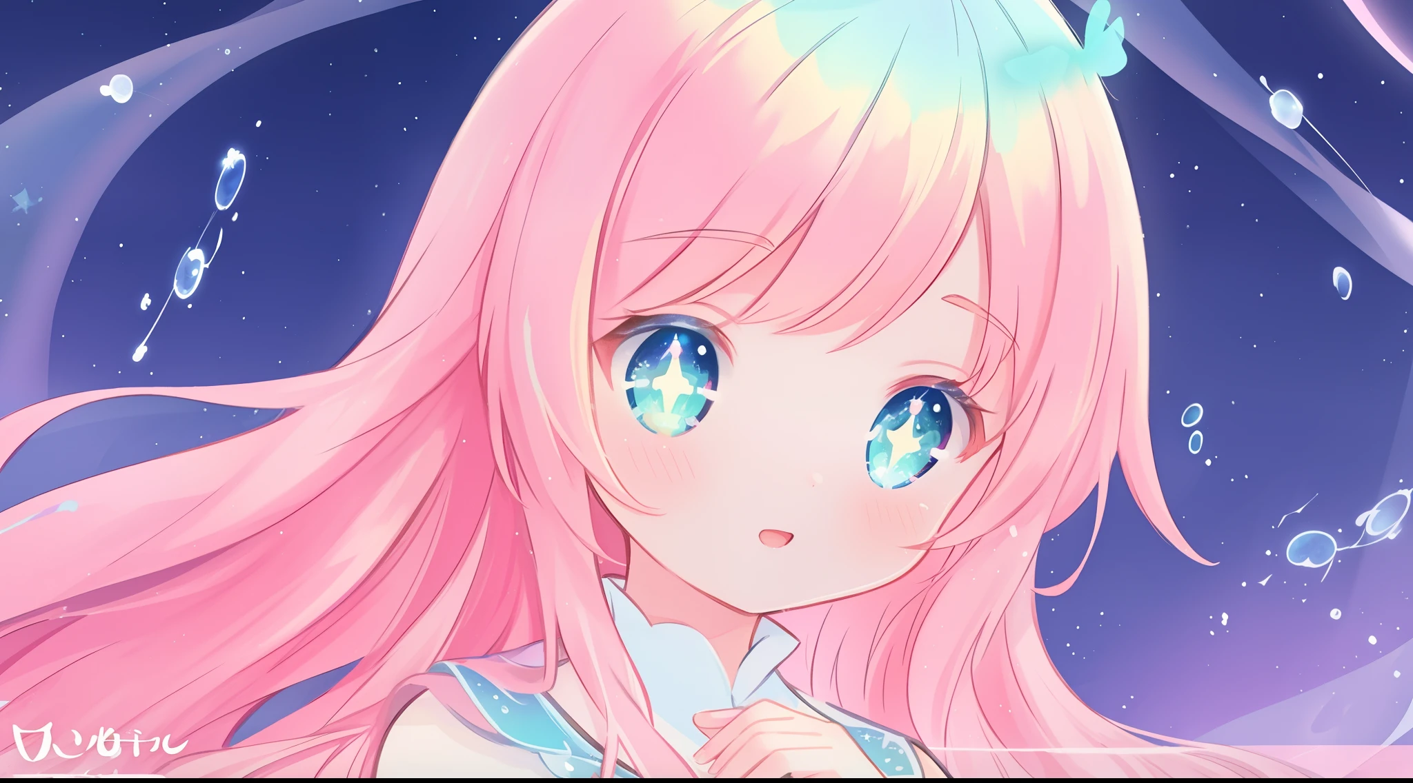 beautiful anime girl in colorful dress made of water, vibrant pastel colors, (colorful), magical liquid lights, colorful long hair made of liquid light, sparkling lines of light, inspired by Glen Keane, inspired by Lois van Baarle, disney art style, by Lois van Baarle, glowing aura around her, by Glen Keane, jen bartel, glowing lights! digital painting, flowing glowing hair, glowing flowing hair, beautiful digital illustration, fantasia background, whimsical, magical, fantasy, beautiful face, ((masterpiece, best quality)), intricate details, highly detailed, sharp focus, 8k resolution, sparkling detailed eyes, liquid watercolor