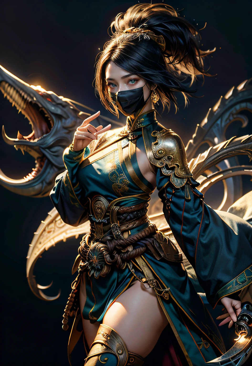 (Numerous award-winning masterpieces, with incredible detail, textures and maximum detail), ((hyper realistic:1.4)), (realistic:1.3), ((extreamely beautiful face features)),(best quality real texture skin), (Pale but beautiful face:1.8), (fine circular glowing green eyes: 1.2), (perfectly cymmetricla green eyes: 1.2), celestial, devine japanese beauty, fantasy, ((dramatic photo)), ((dynamic photo)), highly detailed, ultra-realistic, intricate details, painting (artwork), ((masterpiece,best quality)), hyper realistic, dark fantasy , epic realistic, faded, ((neutral colors)), art, (hdr:1.5), (muted colors:1.2), hyper detailed, (art station:1.5)