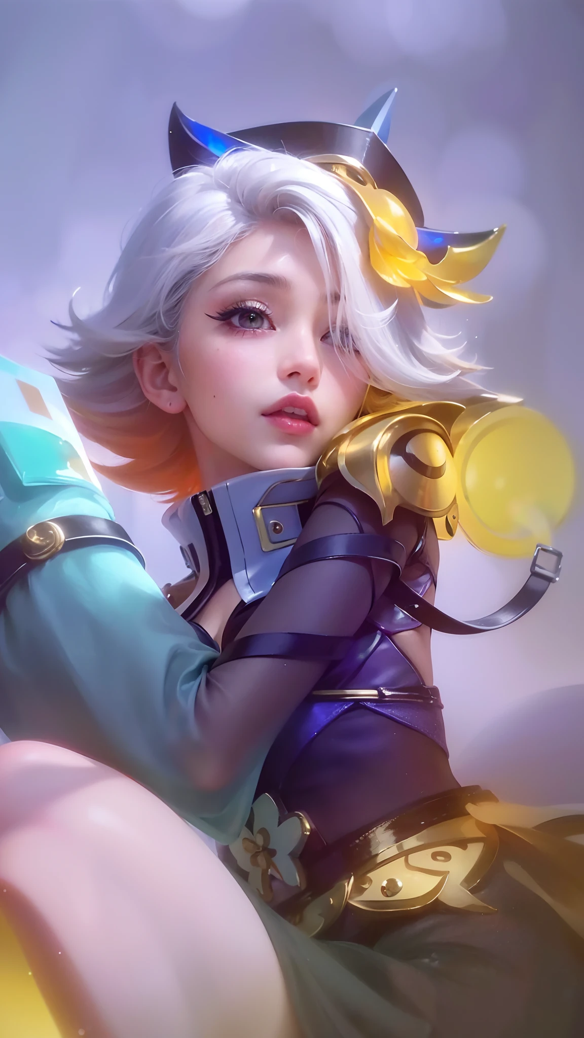(8k, RAW photo, photorealistic:1.25) ,( lipgloss, eyelashes, gloss-face, glossy skin, best quality, ultra highres, depth of field, chromatic aberration, caustics, Broad lighting, natural shading,) looking at viewer with a serene and goddess-like happiness,