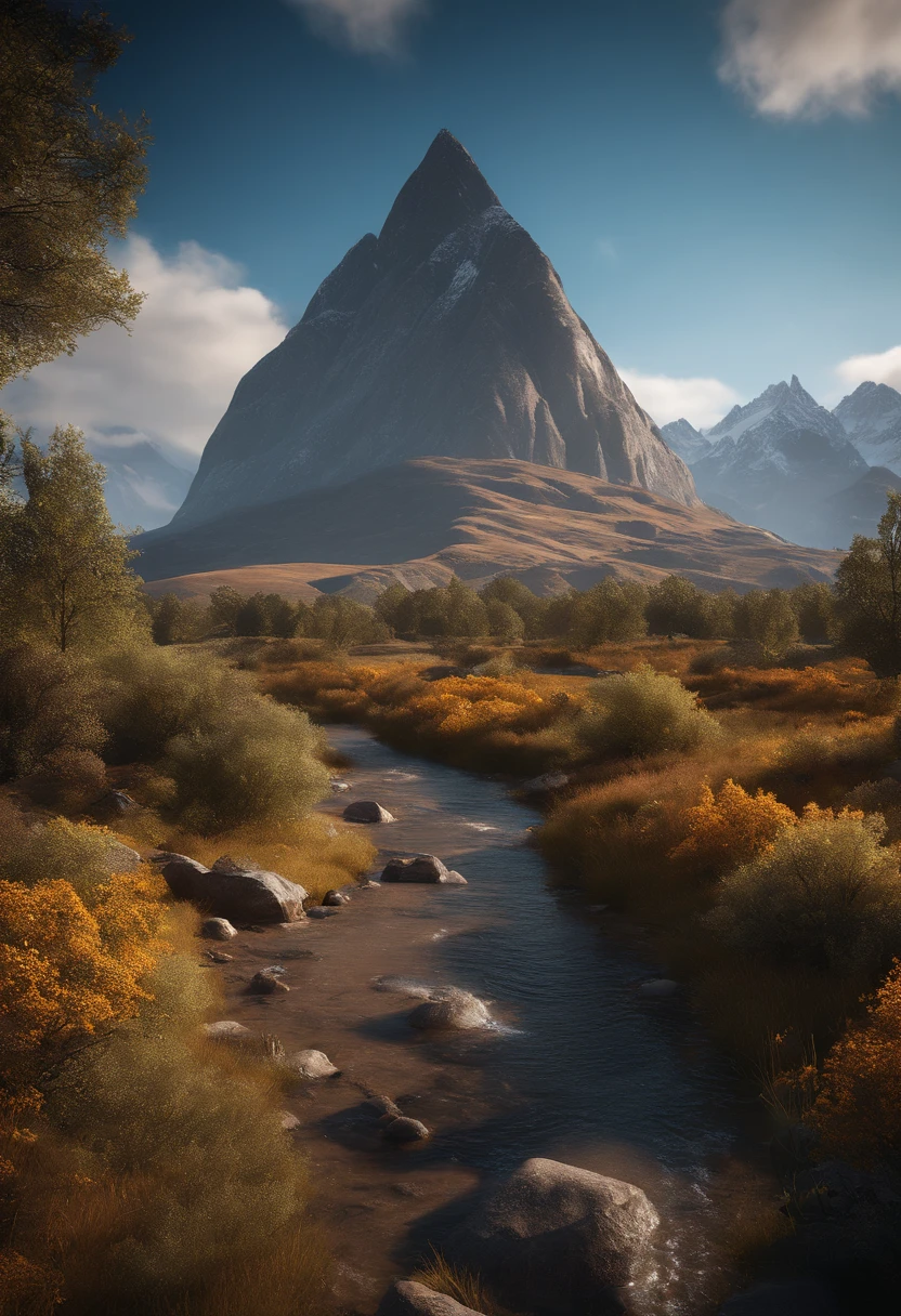 There is a mountain through which the river flows, Unreal Engine 5 Environment, Unreal Engine 5 Advanced Rendering, unreal engine 5 hdr, hdr render in unreal engine 5, Unreal Engine 5 4K UHD images, Unreal Engine 5 Quality Rendering, Unreal Engine 5 Renderer, Unreal Engine 5 Rendering, rendered in cryengine, Unreal Engine 5 8K Rendering