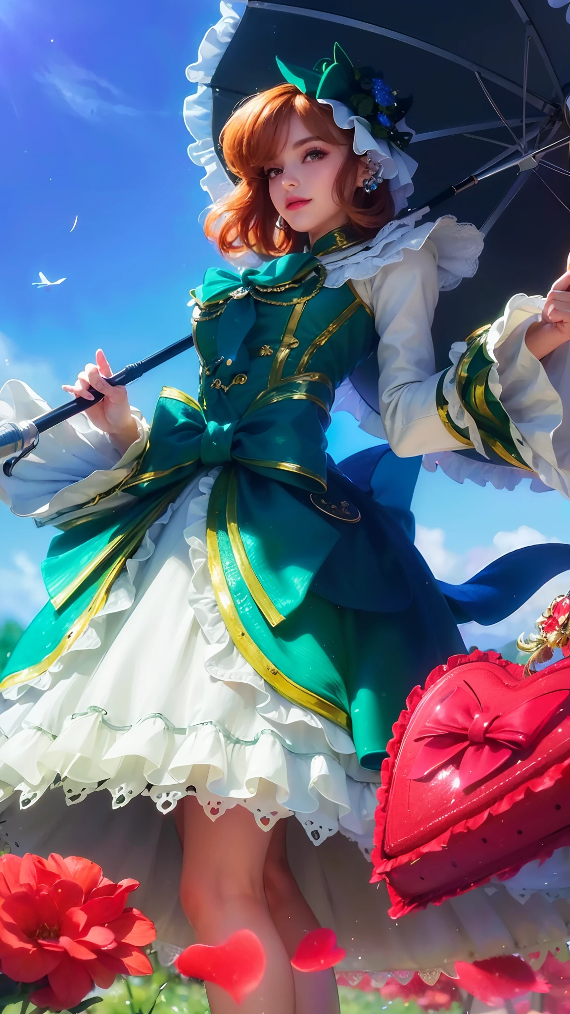 (8k, RAW photo, photorealistic:1.25) ,( lipgloss, eyelashes, gloss-face, glossy skin, best quality, ultra highres, depth of field, chromatic aberration, caustics, Broad lighting, natural shading,) looking at viewer with a serene and goddess-like happiness, hair covering one eye