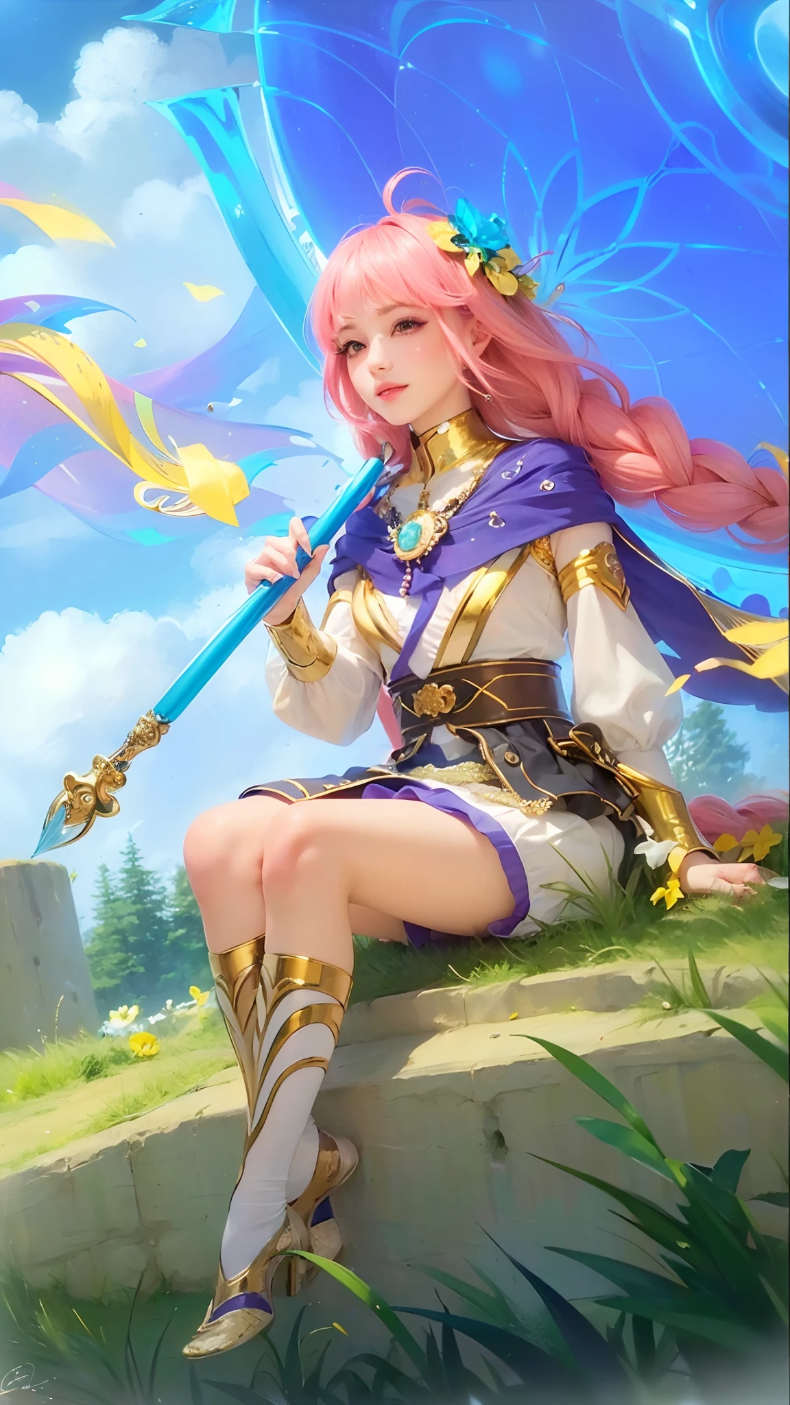(8k, RAW photo, photorealistic:1.25) ,( lipgloss, eyelashes, gloss-face, glossy skin, best quality, ultra highres, depth of field, chromatic aberration, caustics, Broad lighting, natural shading,) looking at viewer with a serene and goddess-like happiness, hair covering one eye