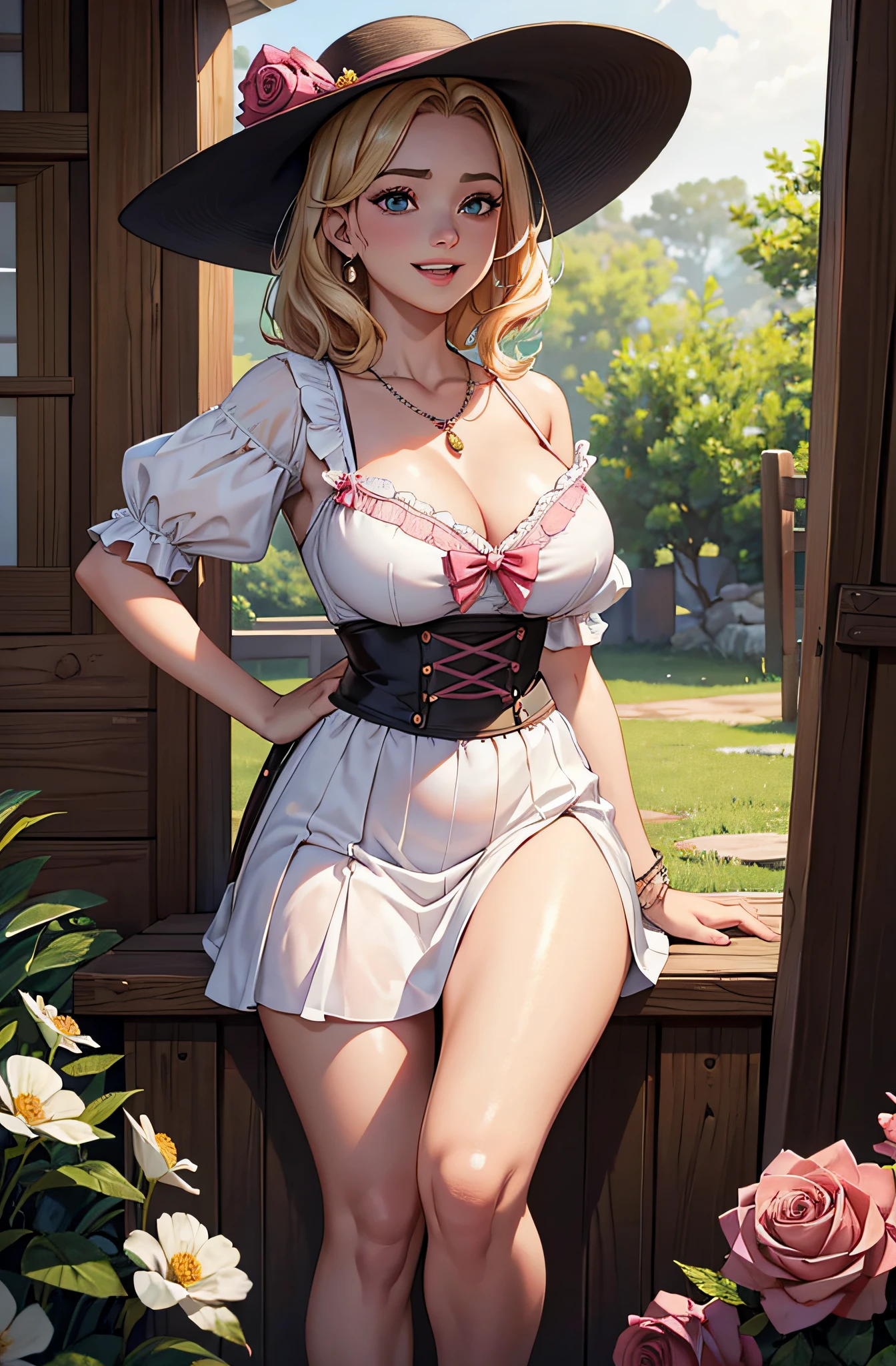 beautiful illustration、qualidade superior、Menina fofa s、quarto、um cabelo rosa、comprimento do cabelo、(((saia plissada rosa)))、(((Terno de marinheiro cor-de-rosa)))、mangas curtas、Enorme teto、Um umbigo、Turn the skirt with your hands、mostrar calcinha branca、Puxe a saia e mostre a calcinha、bare-legged、olhos azuis、nas camas、Coxas encantadoras、coxa brilhanterosto perfeito,Asian girl gigantic natural tits, breast bondage ,corda ,Amarradoamator , beautiful face ,  Jovem streamer Twitch com seios pequenos perfeitos e cabelo poofy , (playful pose), sorridente , (Rosto realista, olhos perfeitos, rosto perfeito:1.1), Cabelos Coloridos, [[goth makeup]], delineador alado, usando uma gargantilha,  analogue style  , foto do instagram ,(( em uma boate)) , ..RAW , foto da vida real , Dramatic, Atmospheric, ( at night :1.1), (r/Altgonewild), Reddit, medium quality, NormalIndoors aesthetics, 1girl, sozinho, seios, short hair, cabelos pretos, Luvas, kalap, vestir, clivagem, jewelries, , flor, colar, Seios enormes, maquiagem, Rosa, Seios para fora, acabaram, batom, pale skin, sunhat, Mature female, seios pendurados, seios gigantescos, pearls necklace, Sagging Tits, flor preta, rosa negra(Masterpiece, best quality:1.4), (ultra-detailed), color full, God rays, ray tracing, beautiful detail eyes, extremely detailed,
1girl, blonde hair, smile, (:D), white dress, straw hat, white dress, crew sock, hair bow, on grass, flower background,