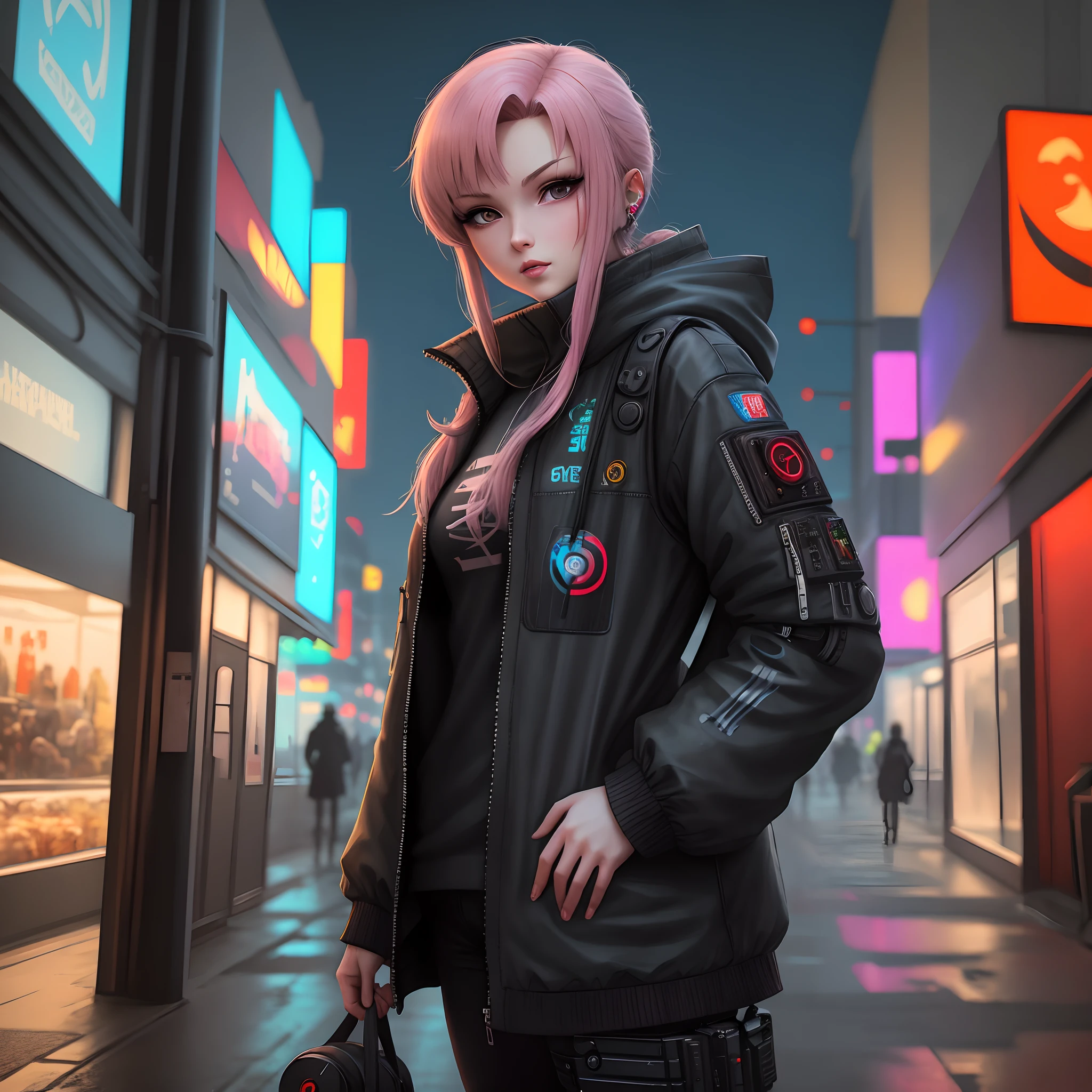 Anime cyberpunk Russian spy