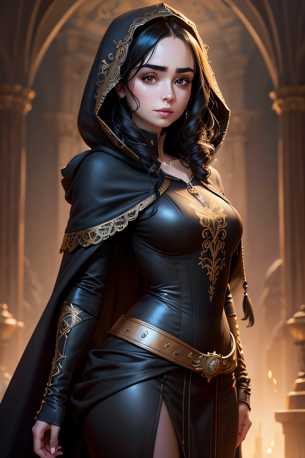 8k,blue eyes, brown hair short bob hair,red and black wizard costume, fantasy concept art portrait, fantasy art, Portrait of a female magician, fantasy art, Alexandra Fomina Art Station, 8Kfantasy art, beautiful magician, 壮大な絶妙なcharacter art,超A high resolution,big red gem amulet,look at the audience,small breasted witch,masterpiece,Photorealistic RAW photos of the highest quality。Backlight, cinematic lighting, film grain, to be born, 50mm lens, Nikon D850,realistic skin,fantasy art,character art,ultra high resolution,sharp gaze,grim expression,fighting pose,dynamic pose,ice magic,