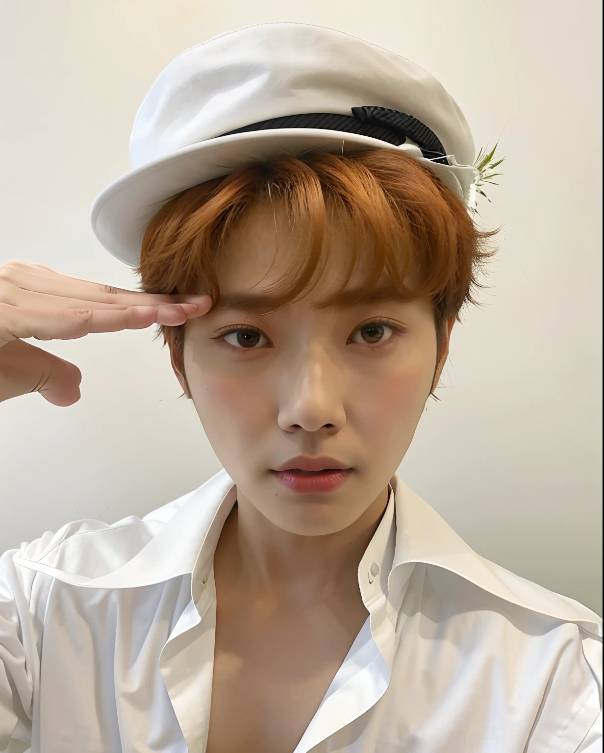 Arafed male in a white shirt and a white hat, Jung Jaehyun, Cai Xukun, TaeJune Kim, Kim Doyoung, Hyung Tae, Jinyoung Canela, Sakimichan, XQC, Hong June Hyung, Todos do Grupo NCT, Jimin, Sakimichan Frank Franzzeta, Hyung Tae Kim, Jungkook