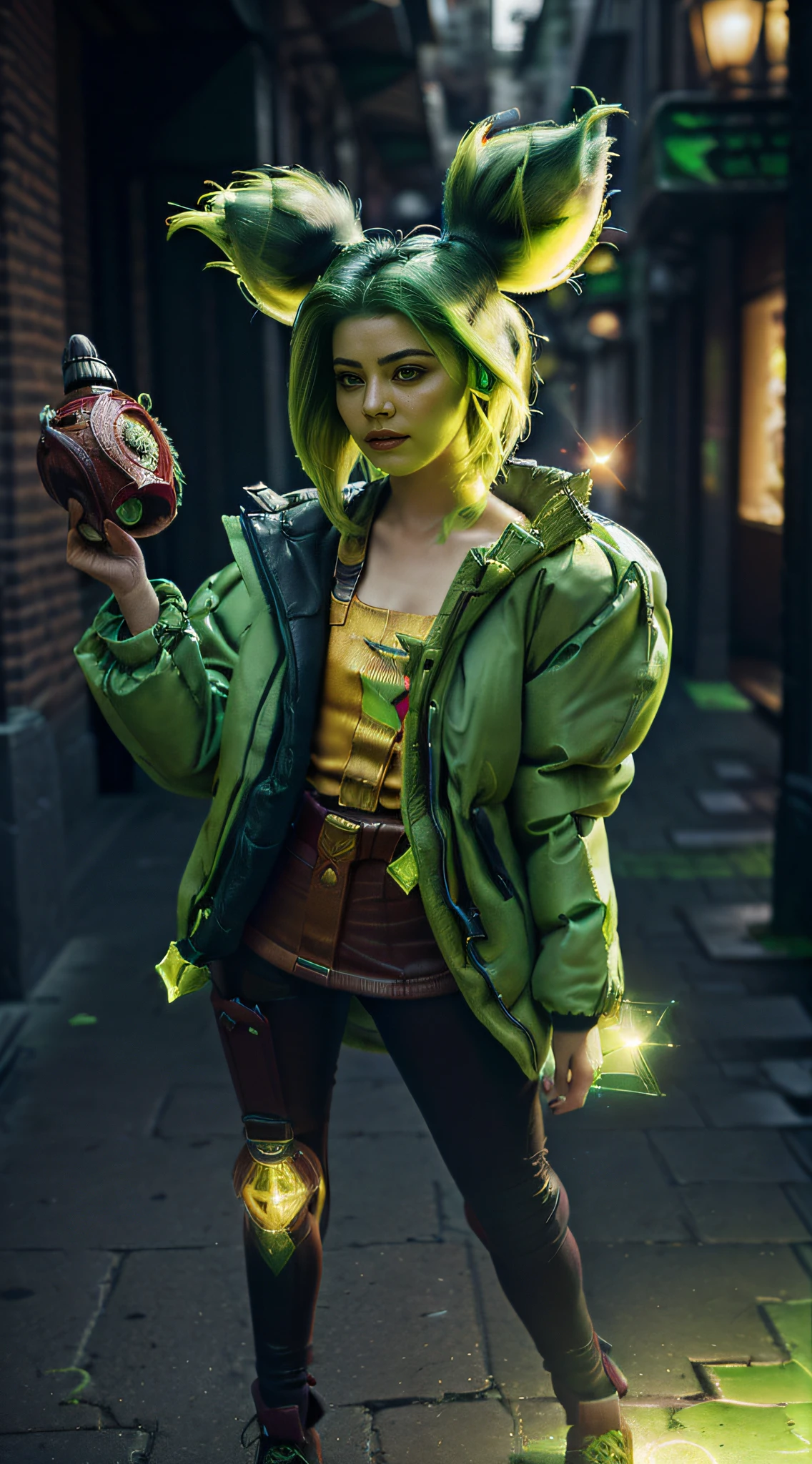 (Numerous award-winning masterpieces, with incredible detail, textures and maximum detail), ((hyper realistic:1.4)), (realistic:1.3), ((extreamely beautiful face features)),(best quality real texture skin), (fine circular glowing green colored eyes: 1.2), (perfectly cymmetricla green colored eyes: 1.2), realistic, ((dramatic photo)), ((dynamic photo)), highly detailed, ultra-realistic, intricate details, ((masterpiece,best quality)), hyper realistic , epic realistic, faded, ((neutral colors)), art, (hdr:1.5), (muted colors:1.2), hyper detailed,