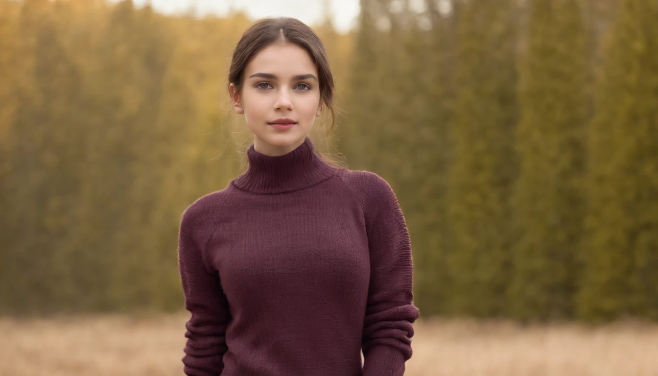 Girl ,  red sweater dress, Cuello, Ribbed sweater, Botas altas para muslos, pantimedias negras, cuerpo completo, La mejor calidad, Obra maestra, ultra-high-resolution, (fotorrealista:1.4), ((1girl, pecho grande))