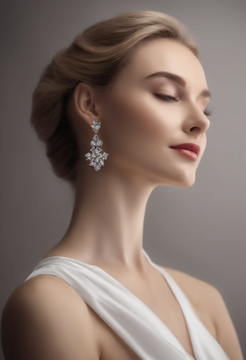 Shoulder and neck care,femele,white backgrounid,Back shadow,photorealestic,Ultra clear 4K