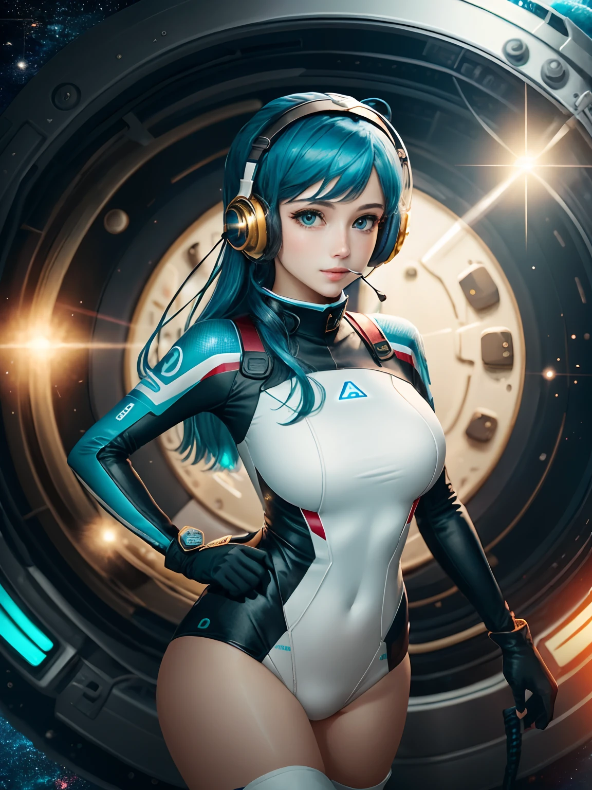 (Spaceship as background),(Ultra-high resolution, Realistic, blue sky, Photon Mapping, Radio City:1.3), SF,  Fantasy,

[:girl, (White and blue mech suit:1.2), Upper Body:0.2]

Polly, Beautiful woman, highest quality, Ultra-high resolution, 8k, masterpiece, Sharp focus,  Clear line of sight
