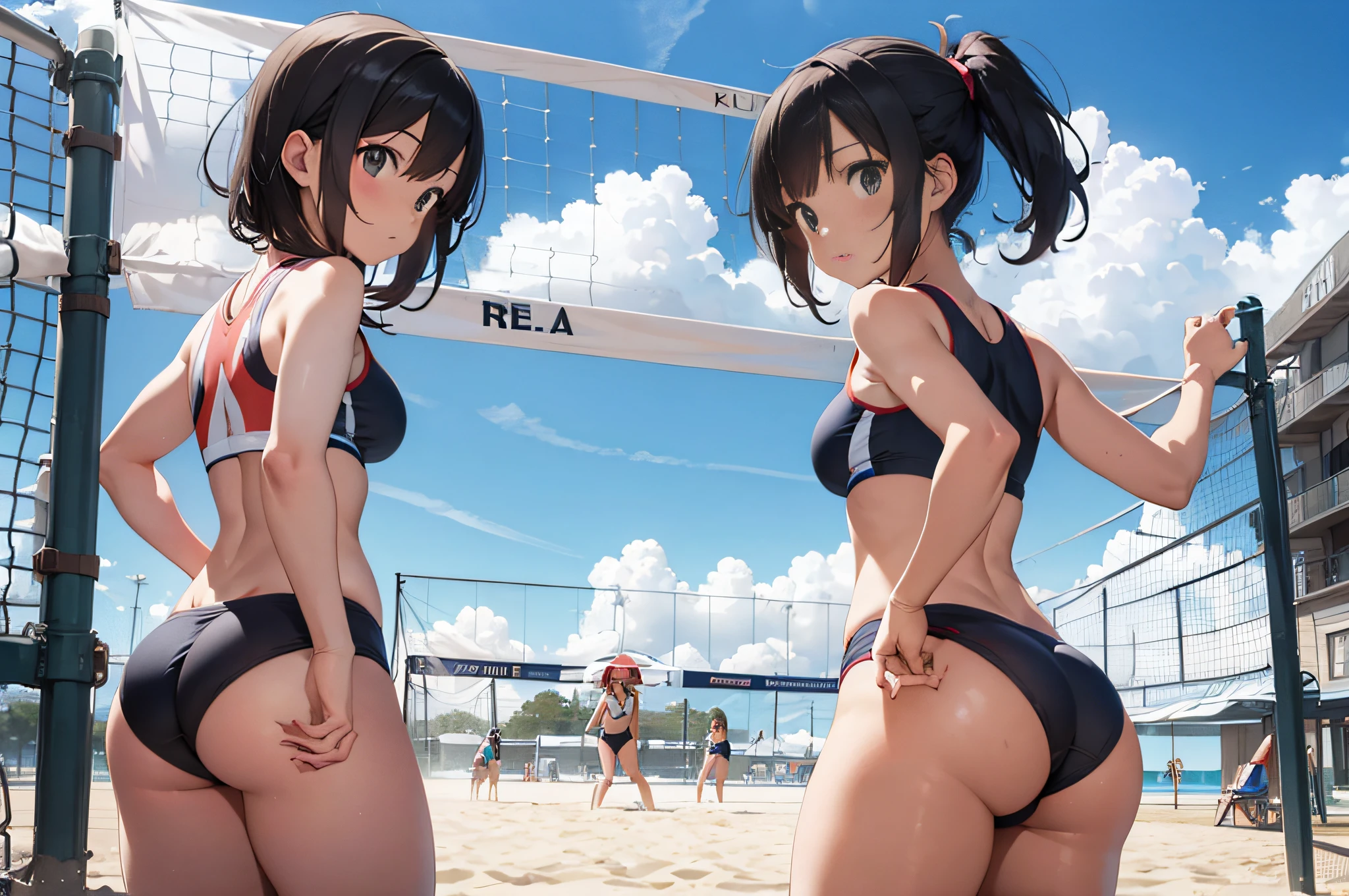 beachvolley,Beautiful butt