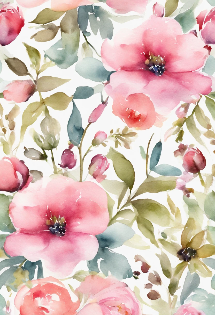 High quality floral pattern,The flowers are distributed in a ring,flower ring, Cute and cute pink flowers