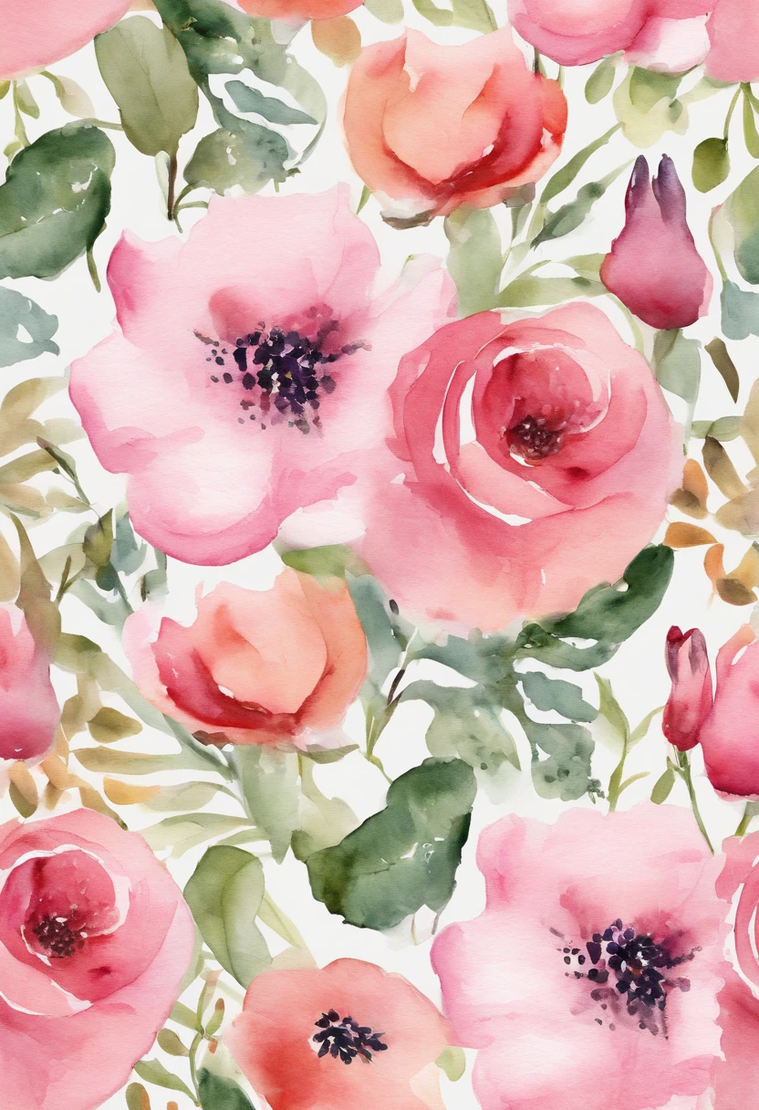 High quality floral pattern,The flowers are distributed in a ring，flower ring， Cute and cute pink flowers，HD fix