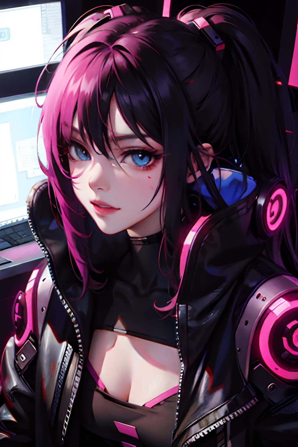 cyberpunk anime girl