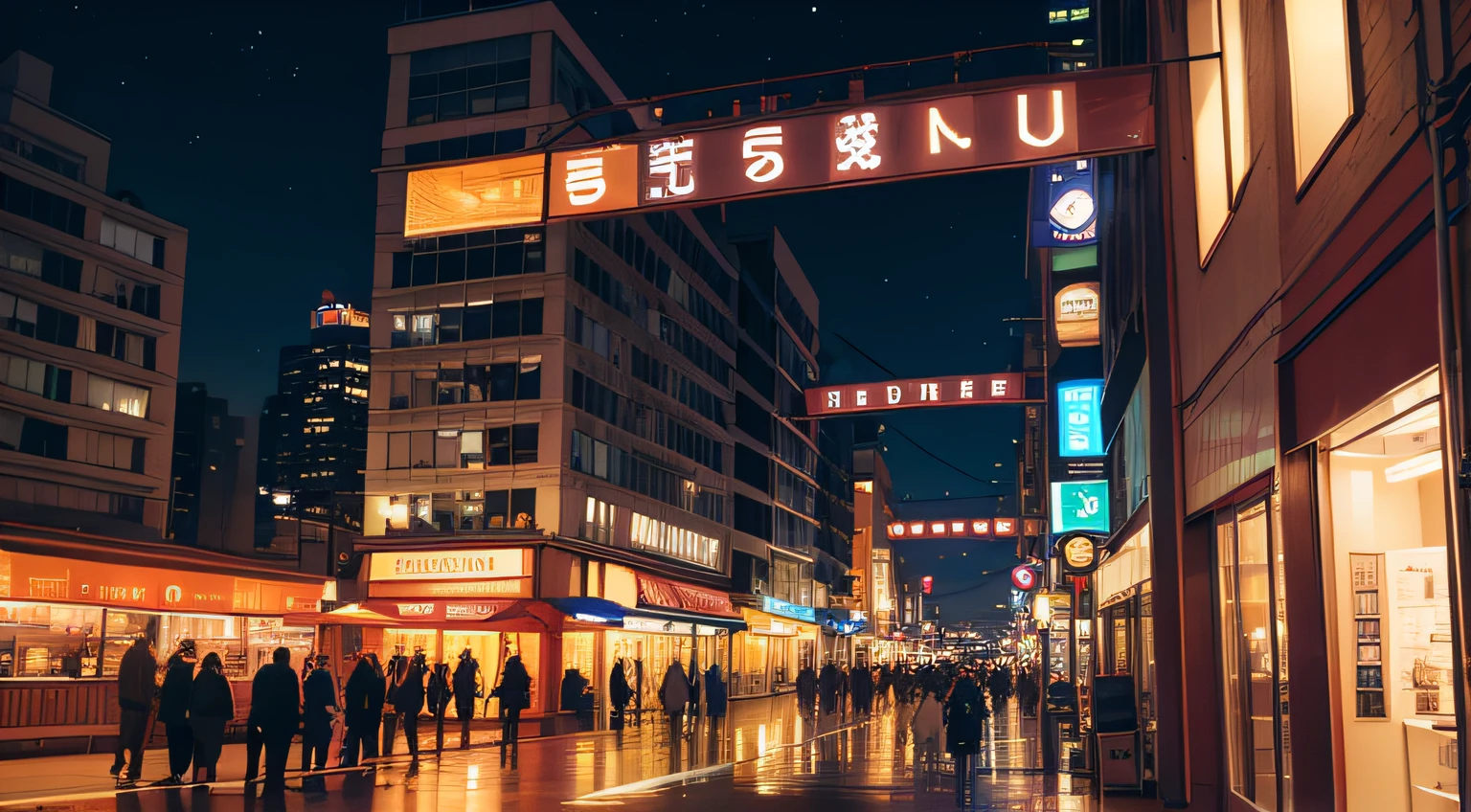 nighttime scene