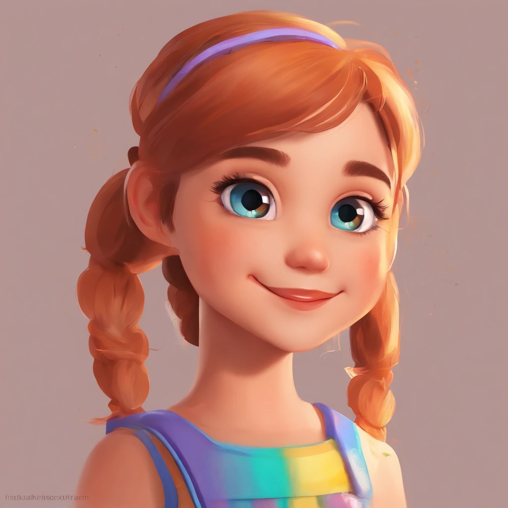 There's one with a ponytail, com cabelo laranja, lovely digital painting, adorable digital art, arte digital detalhada bonito, pintura realista da meninao, personagem bonito dos desenhos animados, kawaii retrato realista, desenho animado bonito, Cara jovem e fofa, retrato bonito, desenhos animados bonito, arte de pintura digital dos desenhos animados, meninas kawaito, personagem bonito, retrato bonito-fino-face, lovely expression,(head portrait,Retrato)