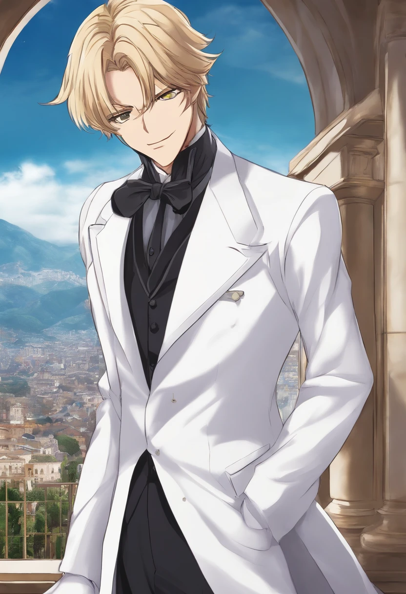 Anime-style handsome butler poster