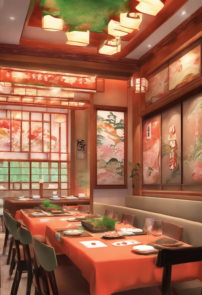 (Sushi Restaurant Logo),Traditional Performing Arts of Japan,watercolor paiting,Illustration,Stylish design,Traditional calligraphy,Subtle Colour,softlighting,Precise brushwork,Detailed sushi,Delicate toppings,Attractive presentation,Brilliant Green,Authentic Japanese style,Hand-drawn elements,artistic composition