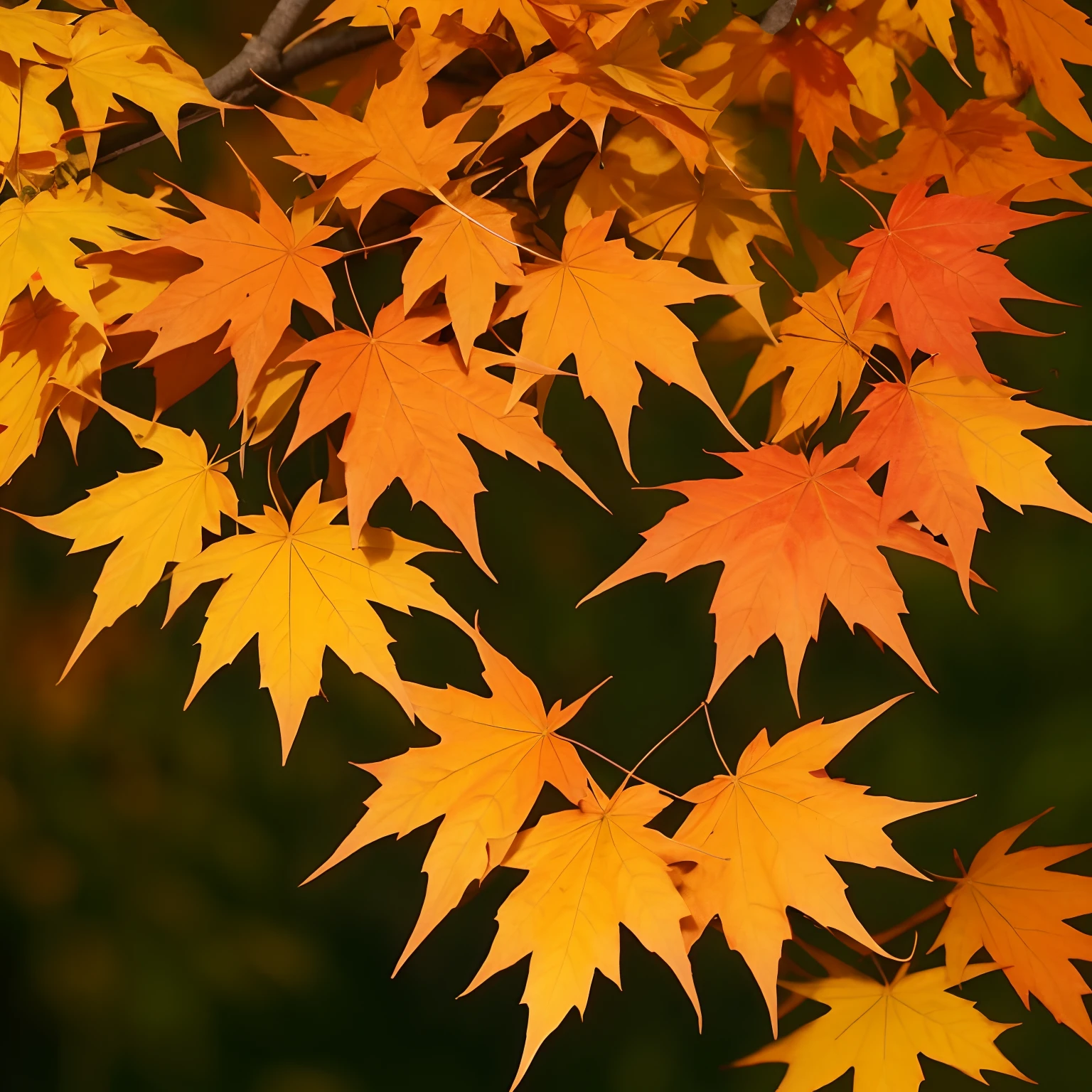 Maple leaves
