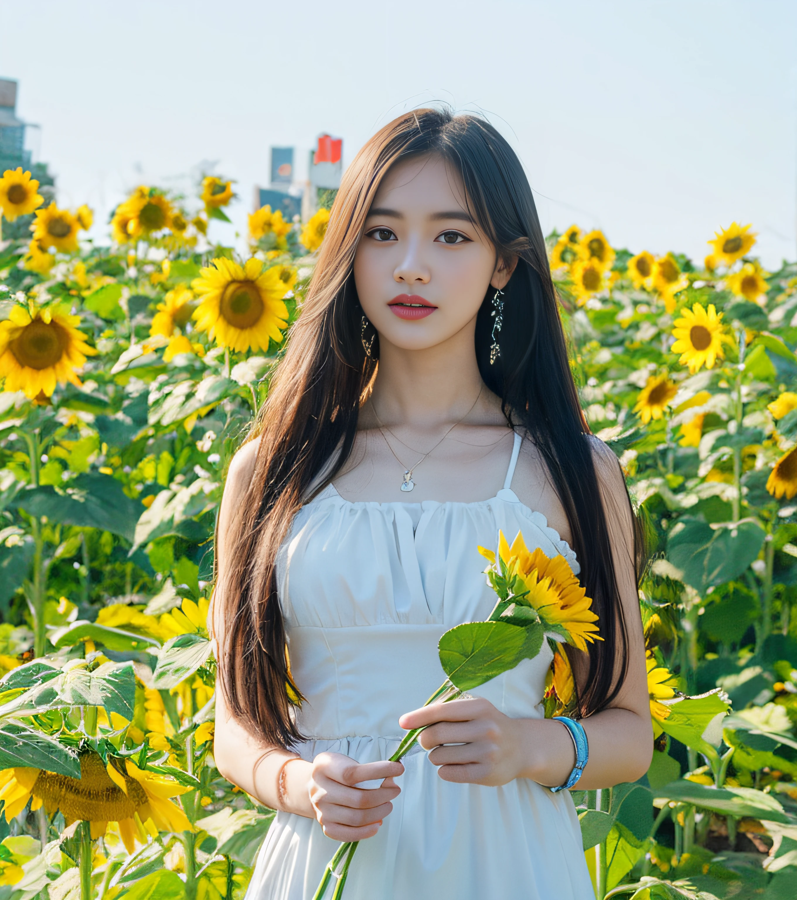 Sunflower girl,