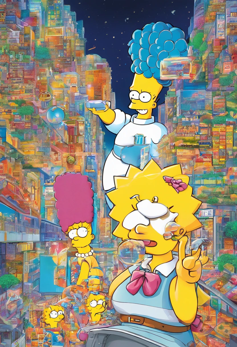 (melhor qualidade,photo-realistic:1.37,Altas),(2meninas:1.1),Os Simpsons,HDR,ultra-detalhado,Marge Simpson,hentai,Sem censura,nudez,erotic art,animado,Funny,vivid colors,(Retratos:0.9),(horror:0.9),(anime:0.9),(artistas conceituais:0.9),(Landscape:0.9),(scientific fiction:0.9),(fotografia:0.9),intense illumination