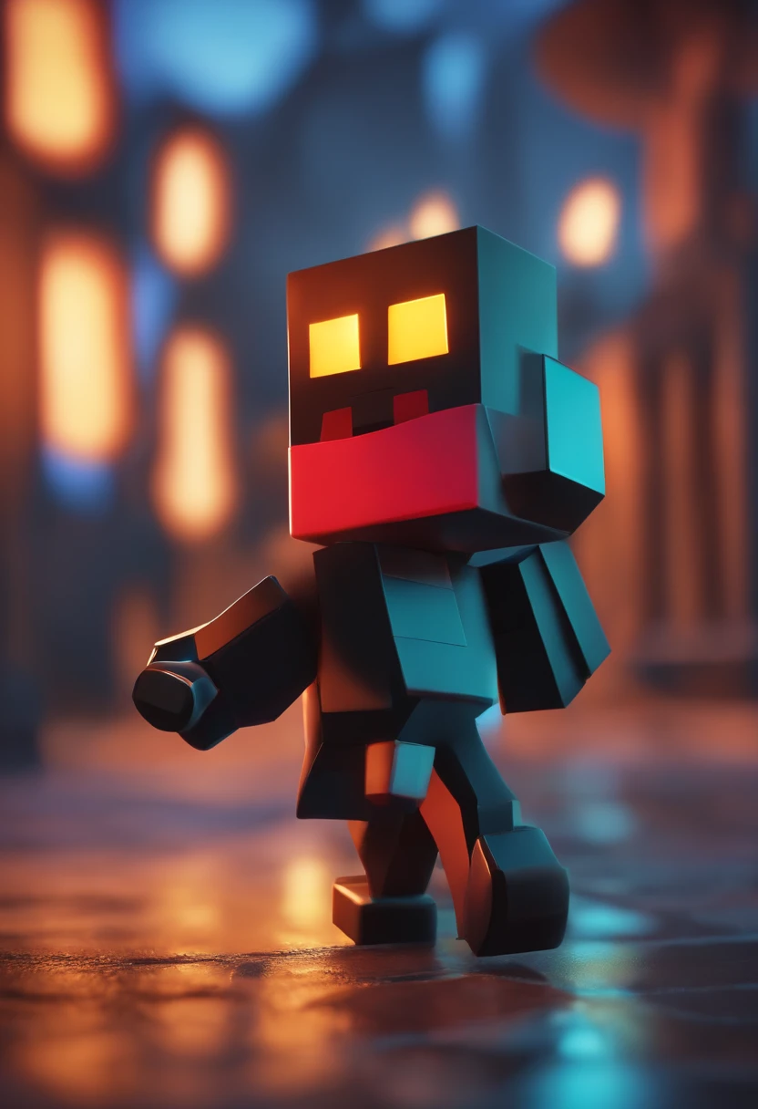 A blocky roblox character