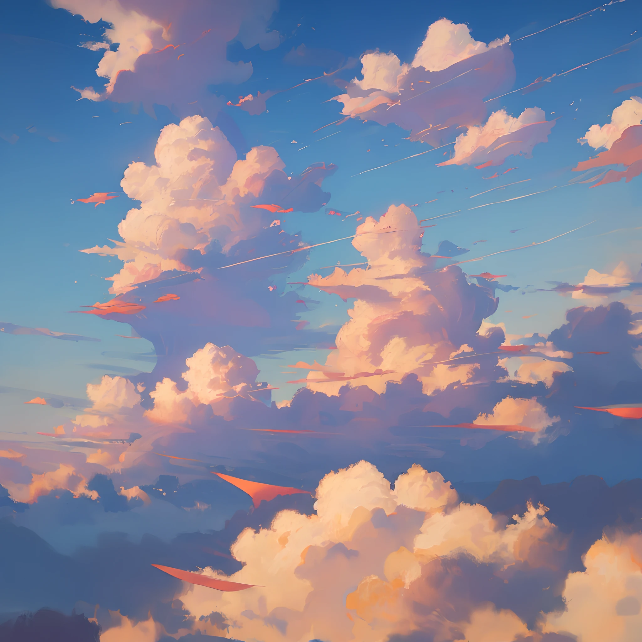 Outrageous resolution、hight resolution、(masterpiece:1.4)、ultra-detailliert、sea of clouds、Seen from above、View from the summit、Lack of artifacts