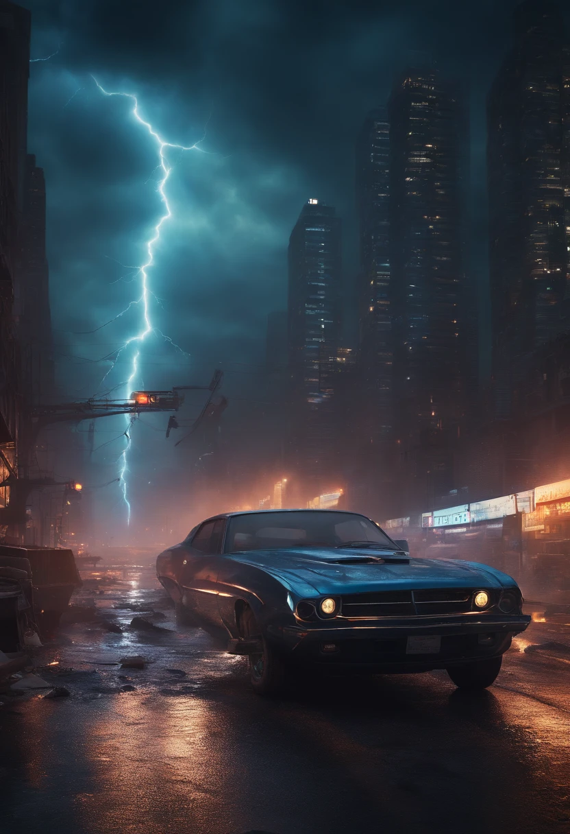 (best quality,4k,8k,highres,masterpiece:1.2),ultra-detailed,(realistic,photorealistic,photo-realistic:1.37),sci-fi cityscape,futuristic buildings on fire,city burning down, all buildings on fire ,purple and blue fire,apocalyptic skyline,glowing skyscrapers,hovering vehicles illuminating the night,advanced technology,intense heat and smoke,pulsating energy,crumbling infrastructure,chaotic and vibrant atmosphere,ominous dark clouds,cracked roads and shattered glass,abandoned vehicles and debris,electric blue lightning bolts,zooming speedster streaking across the sky,holographic advertisements flickering in the chaos,floating holographic data panels,translucent energy shields protecting the remaining structures,advanced cyborg beings wandering the ruined streets,menacing robots patrolling the destruction,otherworldly creatures emerging from the shadows,shimmering energy bridges connecting elevated platforms,deep purple skies contrasting with bright neon lights,luminous particles dancing in the air,astounding architectural designs with sleek lines and glowing patterns,towering monuments of a futuristic civilization in ruin,ominous silence broken by the crackling of fire and distant explosions,sense of impending doom mixed with the awe-inspiring beauty of technological decay.