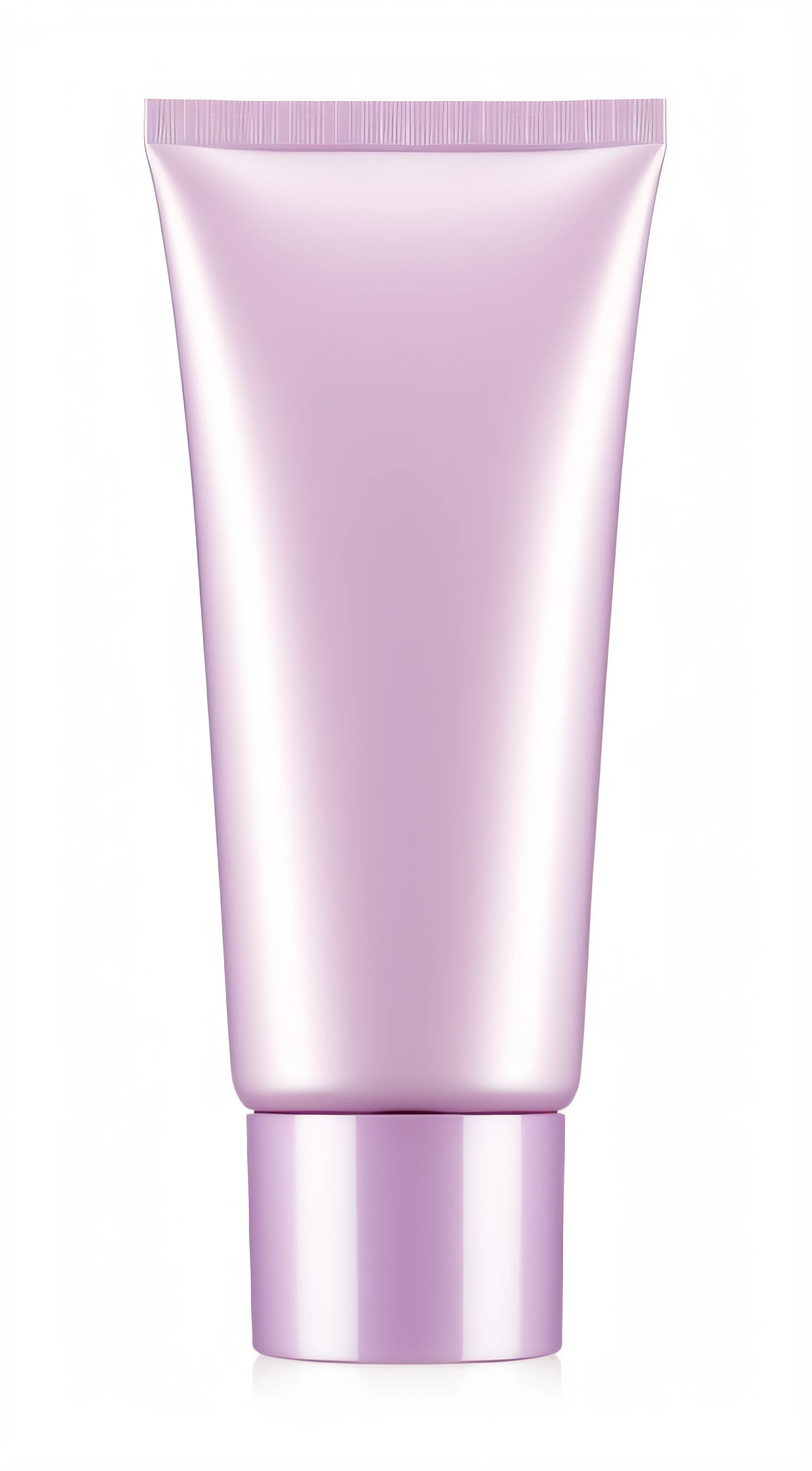a close up of a tube of cream on a white background, smooth body features, crisp smooth clean lines, Smooth pink skin, Pearlescent skin, elegant sleek smooth body, smooth clean texture, full - length view, smooth shine texture, Pink body, soft purple glow, Glossy glossy skin, shiny soft skin, smooth blending, pink violet light, Soft glow